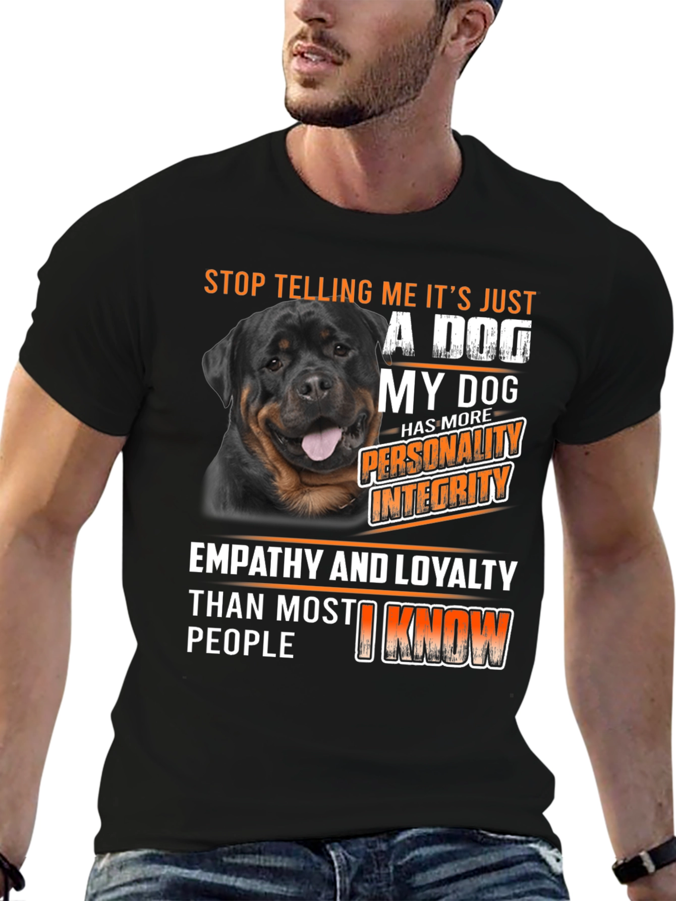 Rottweiler Dog T-Shirt - Personality Integrity