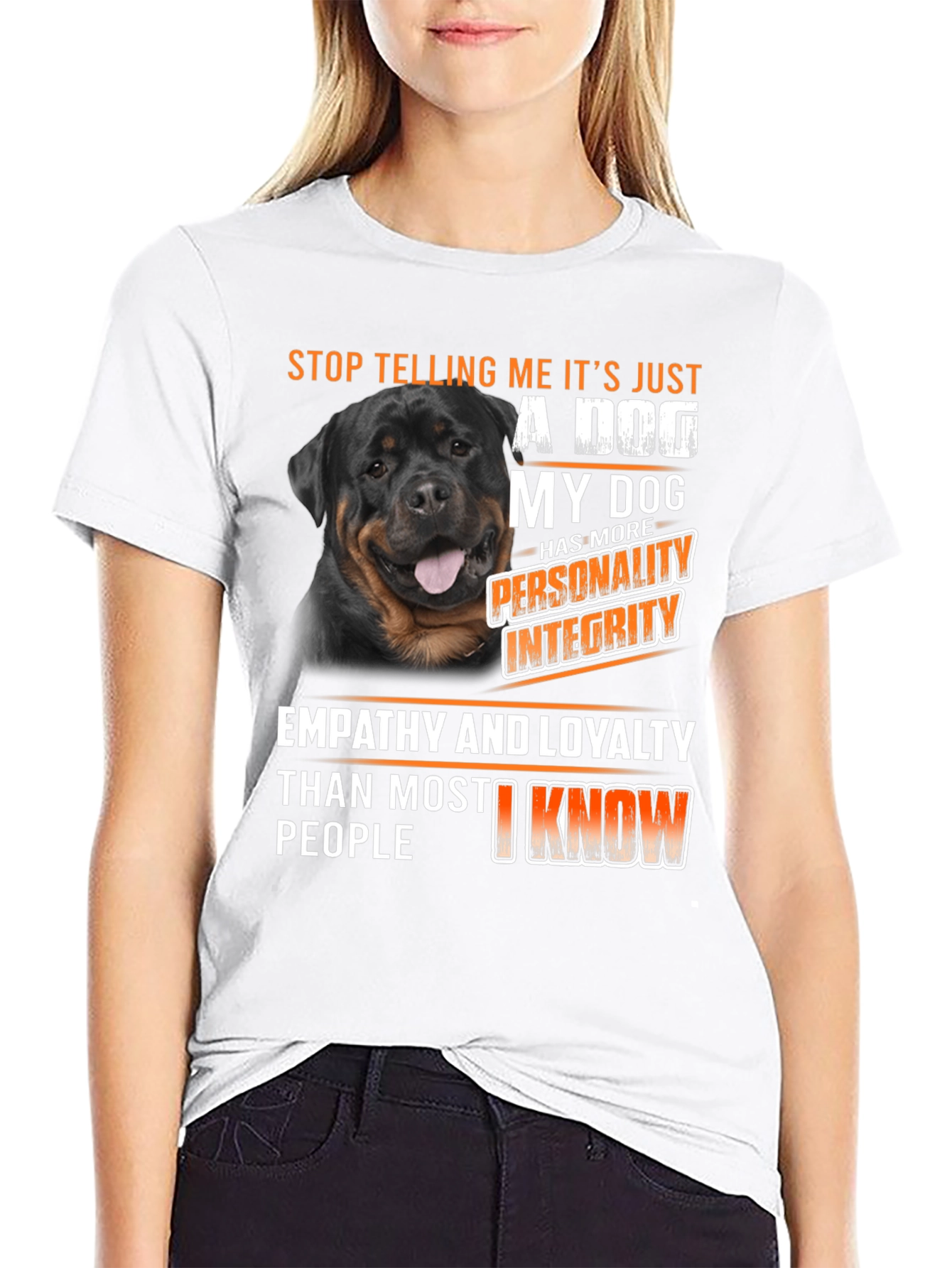 Rottweiler Dog T-Shirt - Personality Integrity