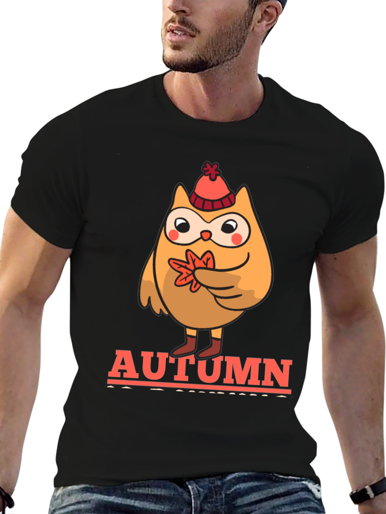 Autumn Owl T-Shirt - Fall Vibes