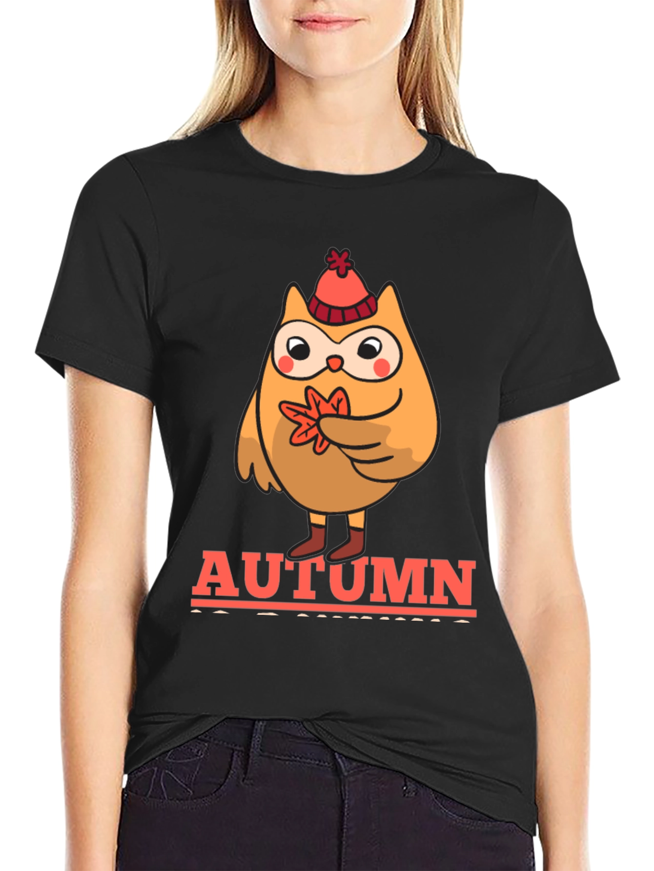 Autumn Owl T-Shirt - Fall Vibes