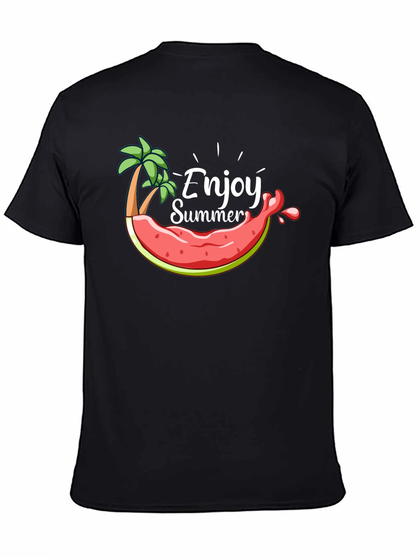 Enjoy Summer Graphic Tee - Black