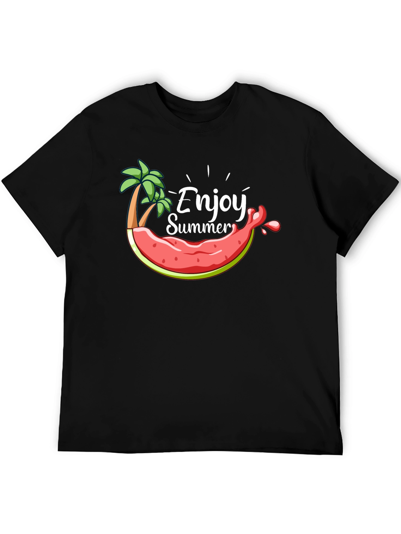 Enjoy Summer Graphic Tee - Black