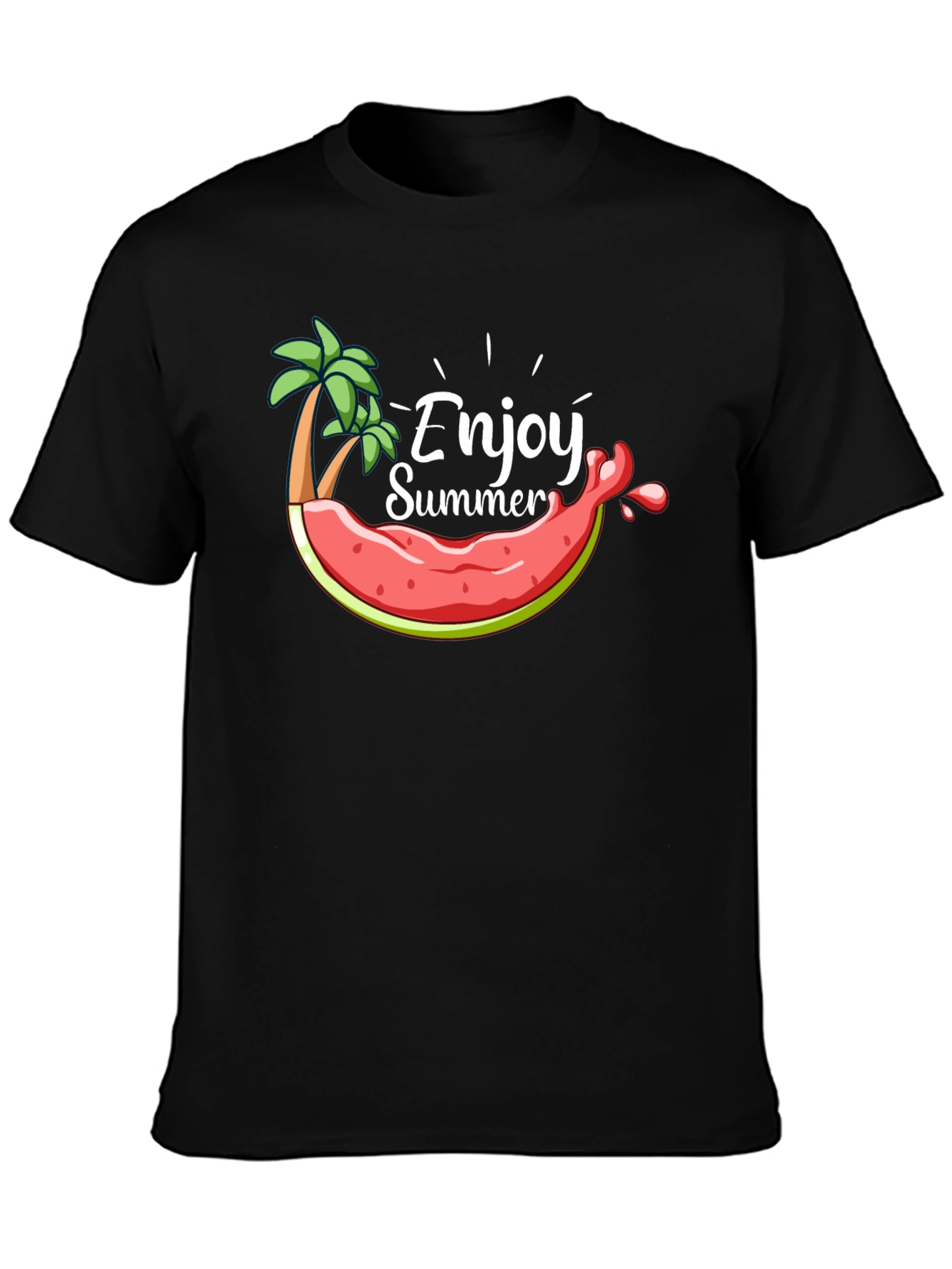 Enjoy Summer Graphic Tee - Black