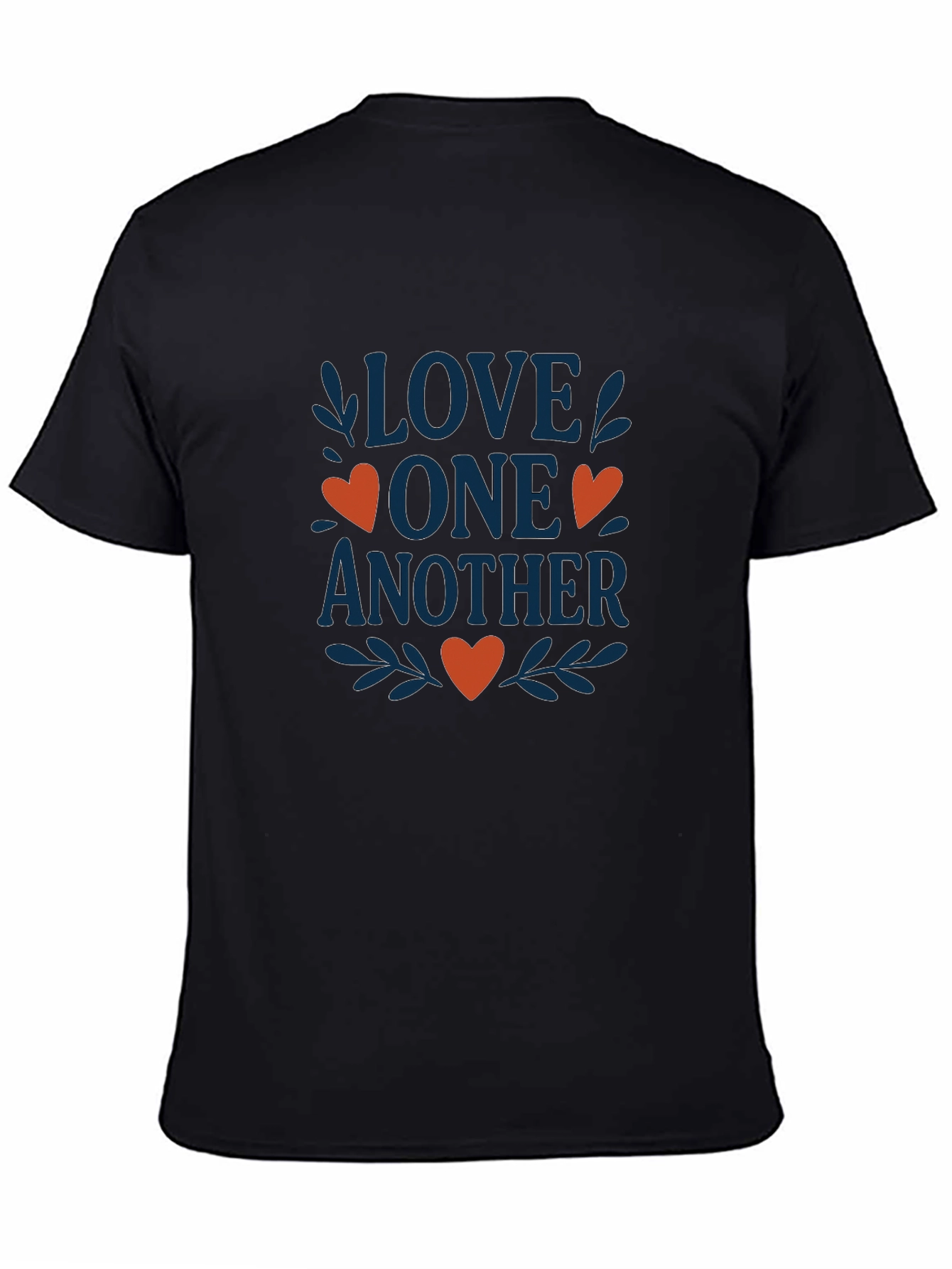 Love One Another Graphic Tee - Black Cotton Blend