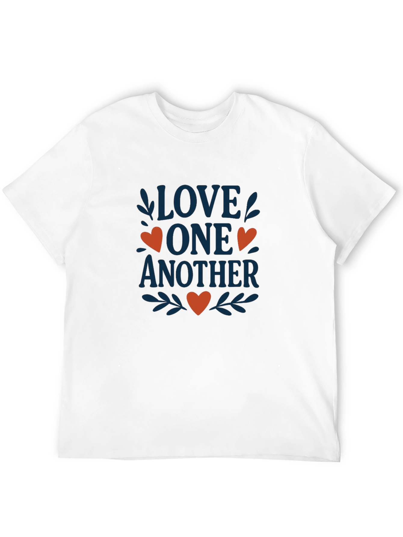 Love One Another Graphic Tee - Black Cotton Blend