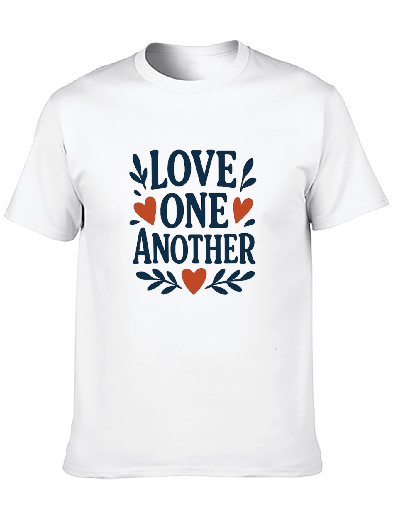 Love One Another Graphic Tee - Black Cotton Blend