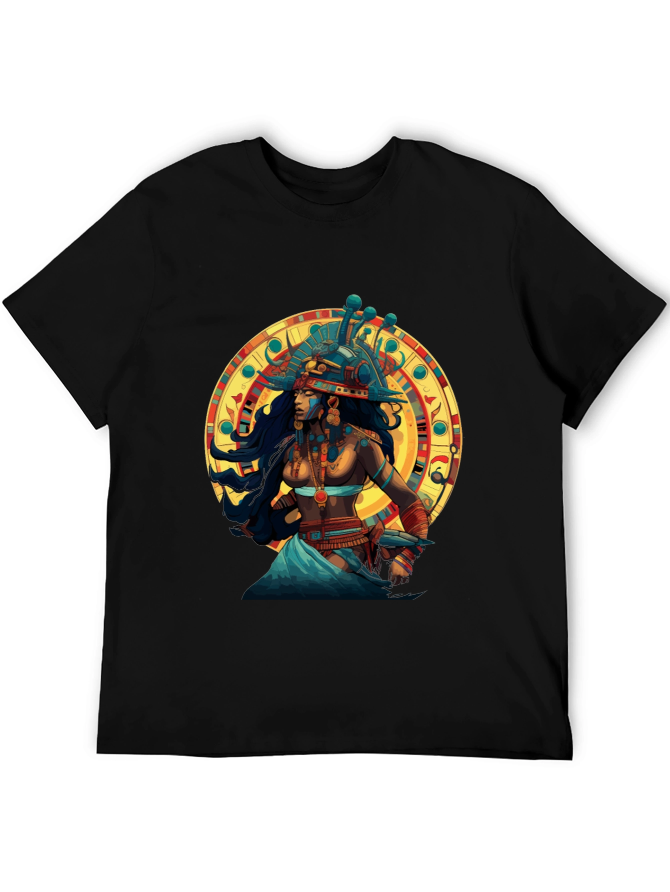 Egyptian Queen Graphic Black T-Shirt