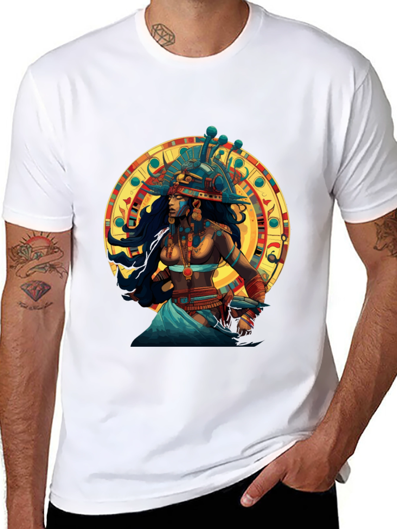 Egyptian Queen Graphic Black T-Shirt