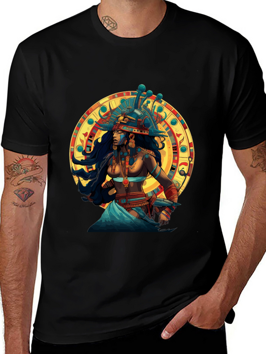 Egyptian Queen Graphic Black T-Shirt