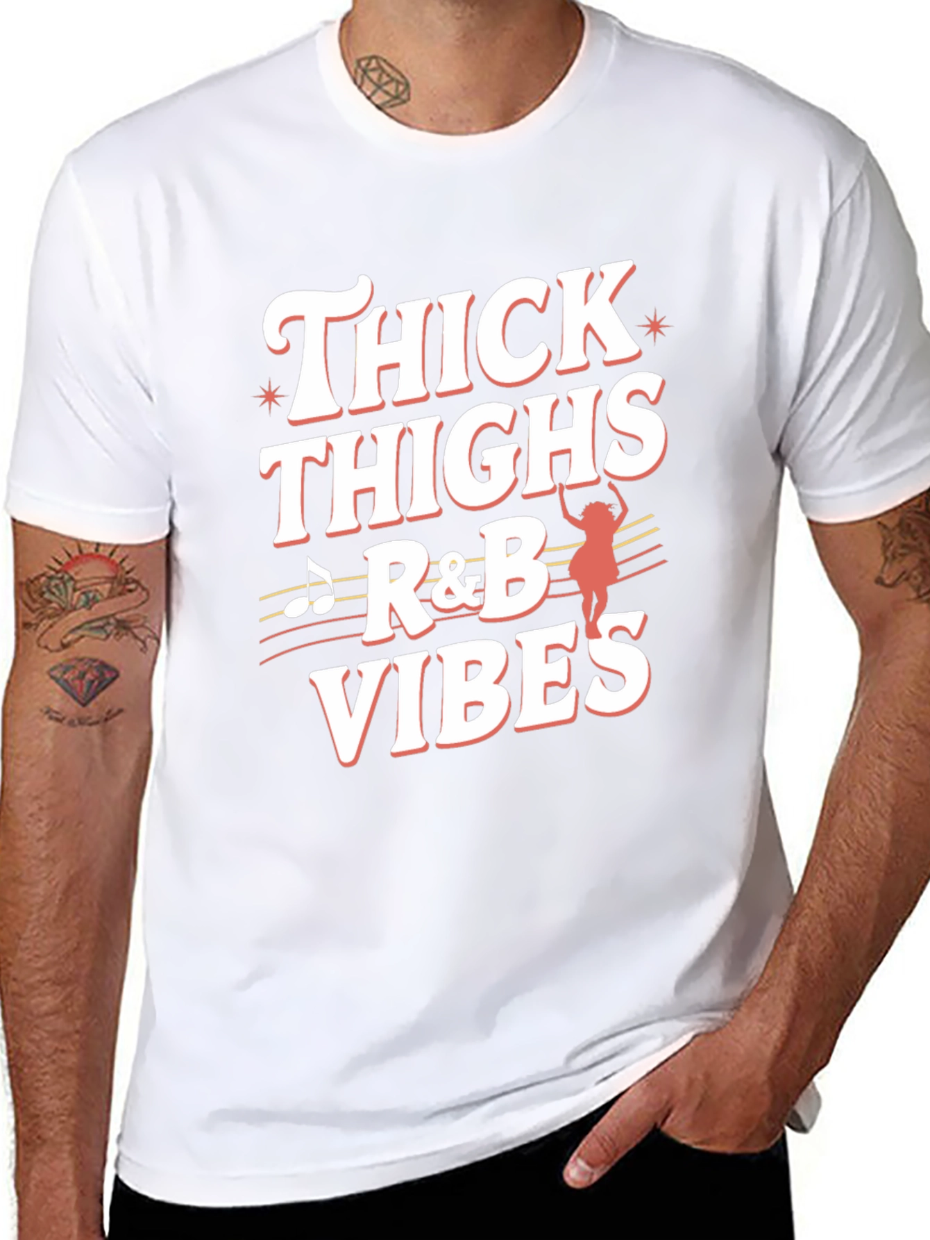 Thick Thighs R&B Vibes Graphic Tee