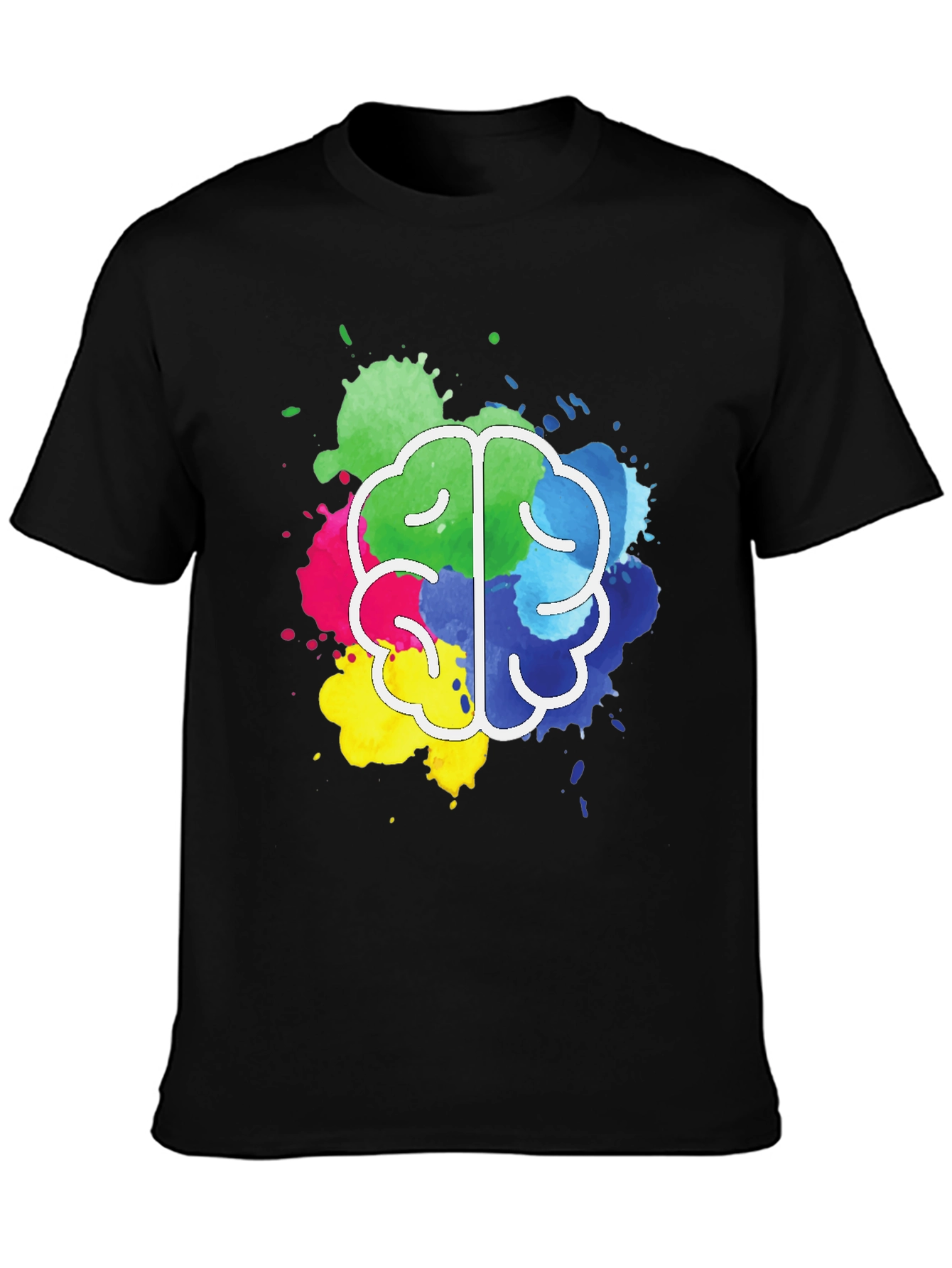 Colorful Brain Splatter T-Shirt