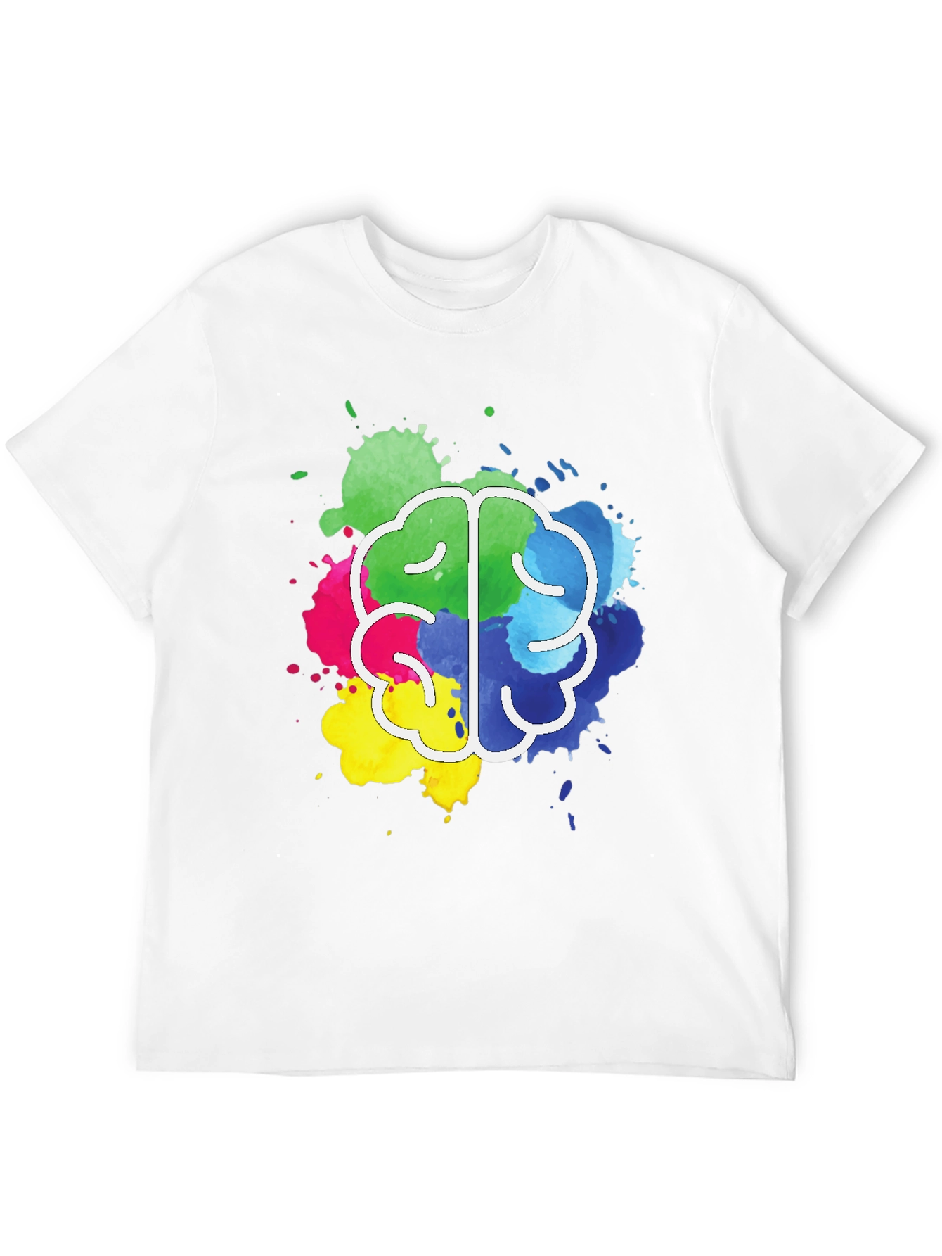Colorful Brain Splatter T-Shirt