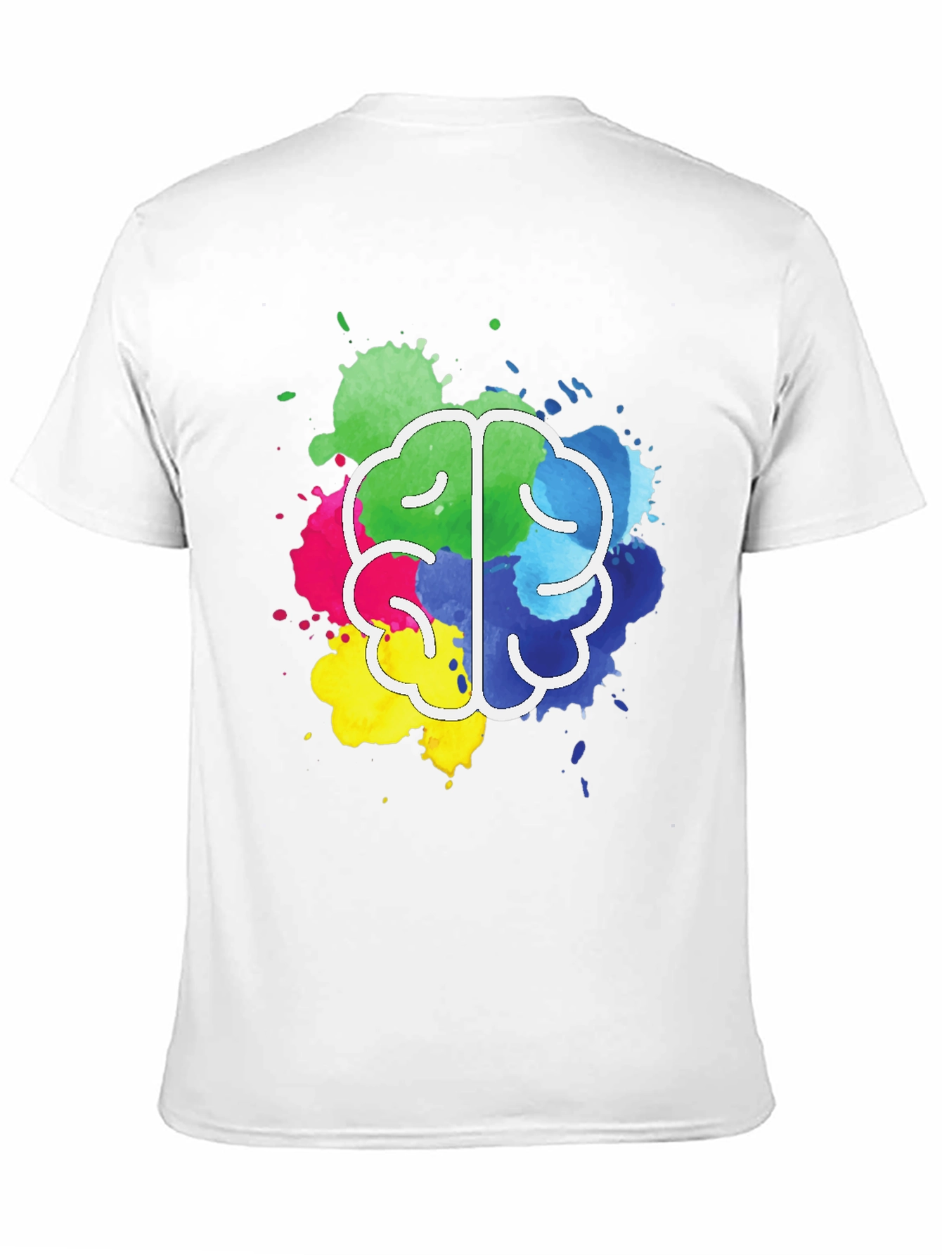 Colorful Brain Splatter T-Shirt