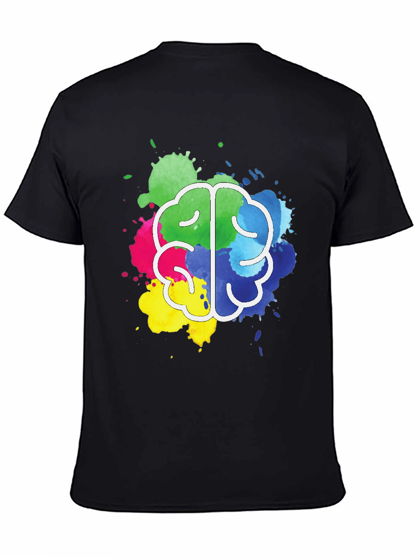 Colorful Brain Splatter T-Shirt