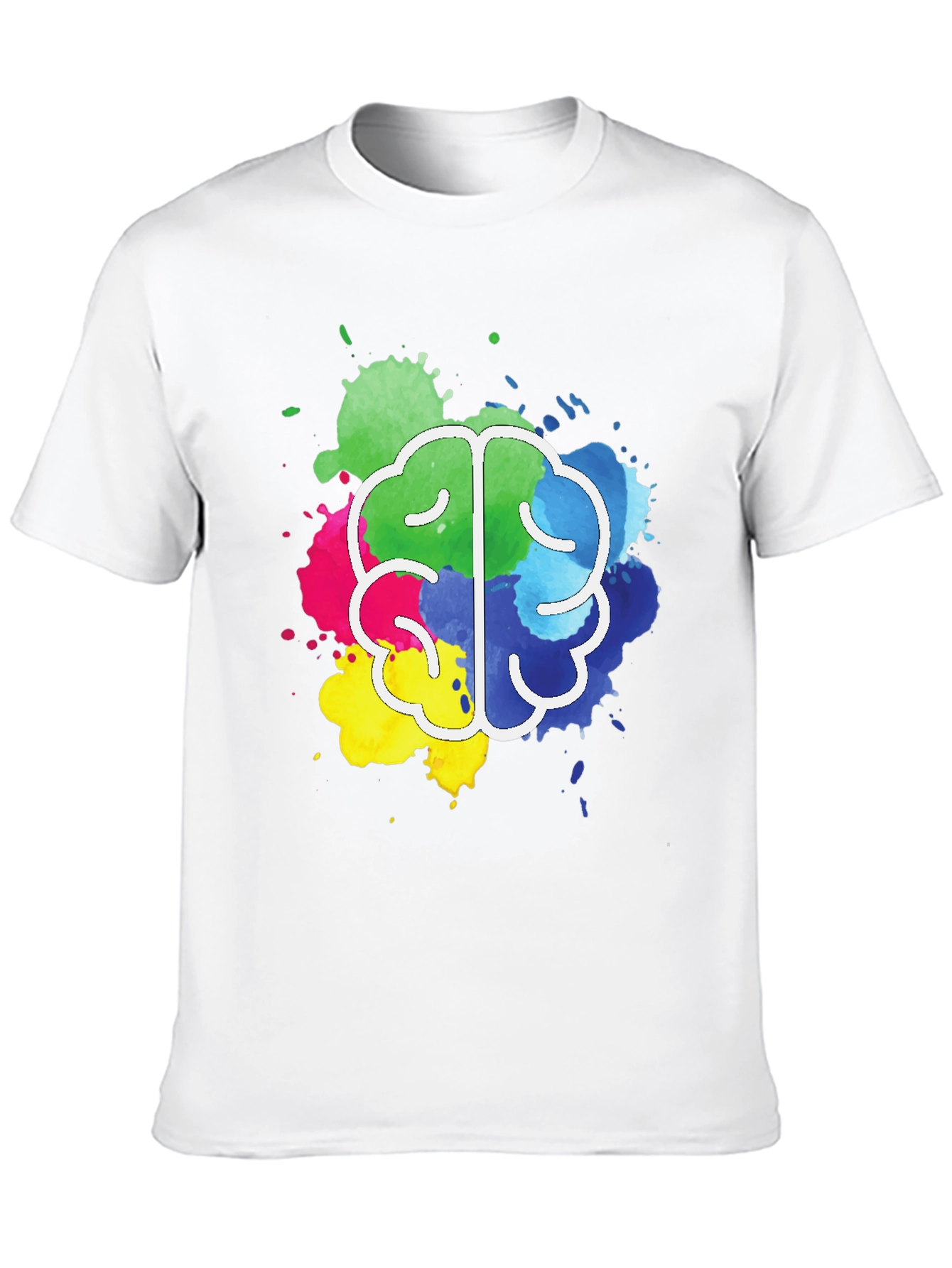 Colorful Brain Splatter T-Shirt