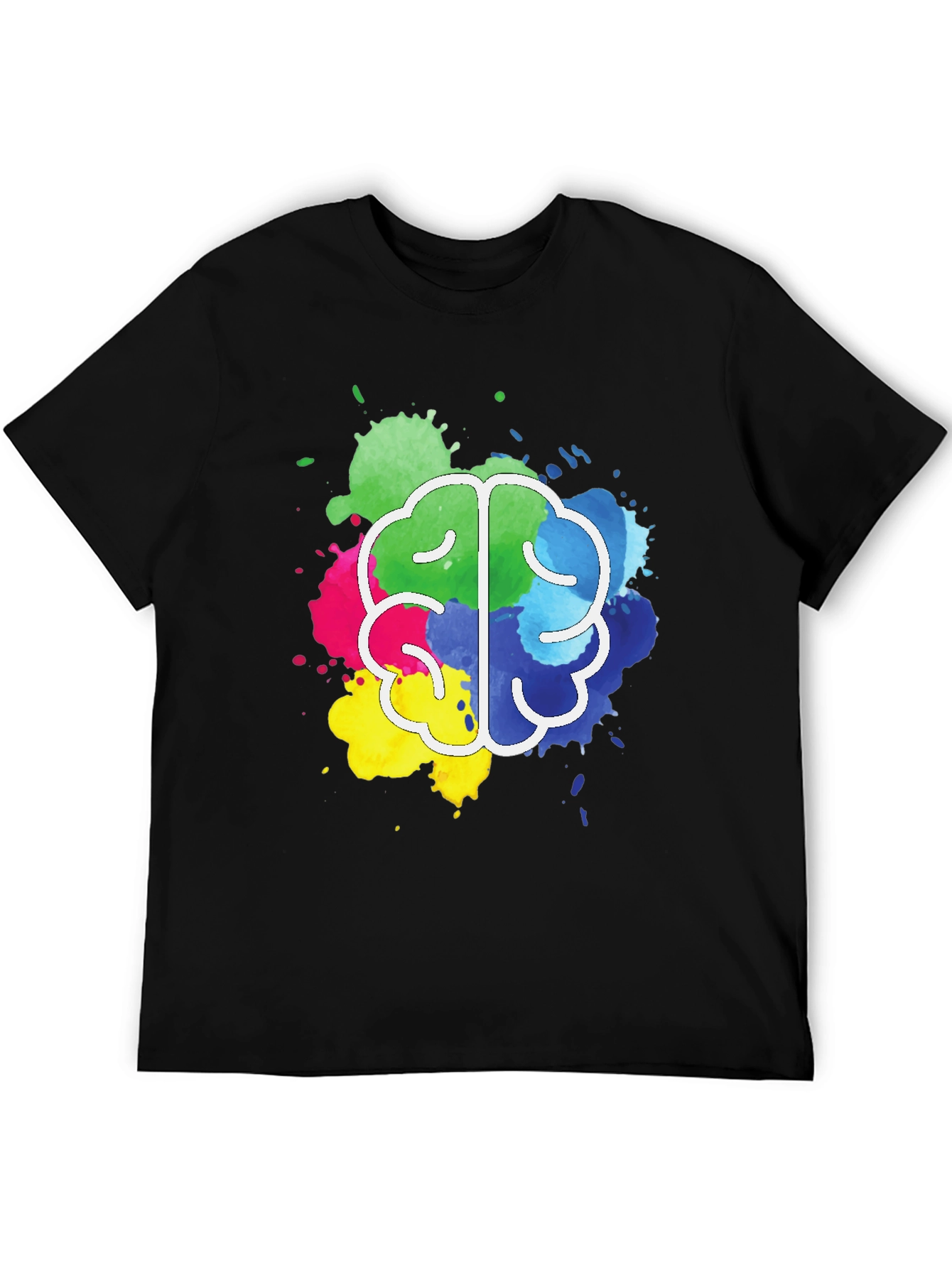 Colorful Brain Splatter T-Shirt