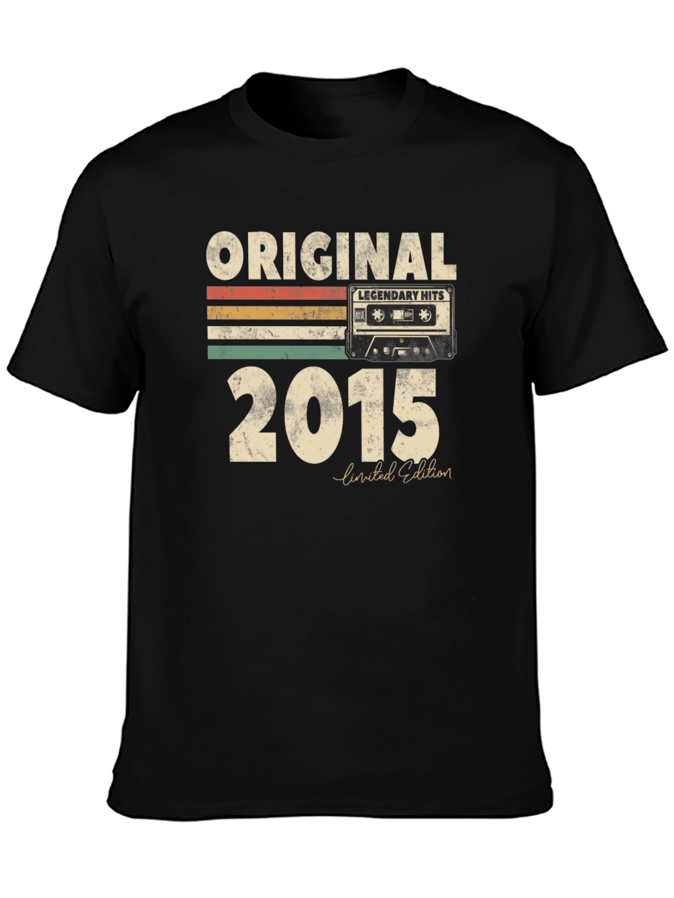 Original 2015 Legendary Hits Cassette Tape T-Shirt