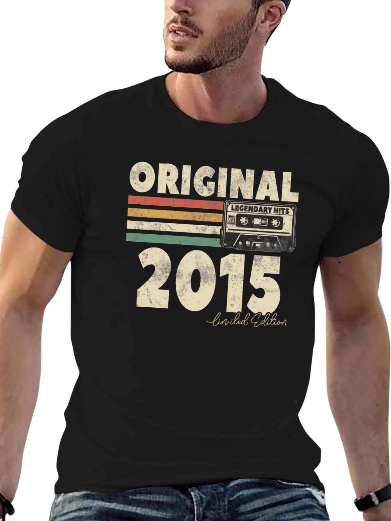 Original 2015 Legendary Hits Cassette Tape T-Shirt