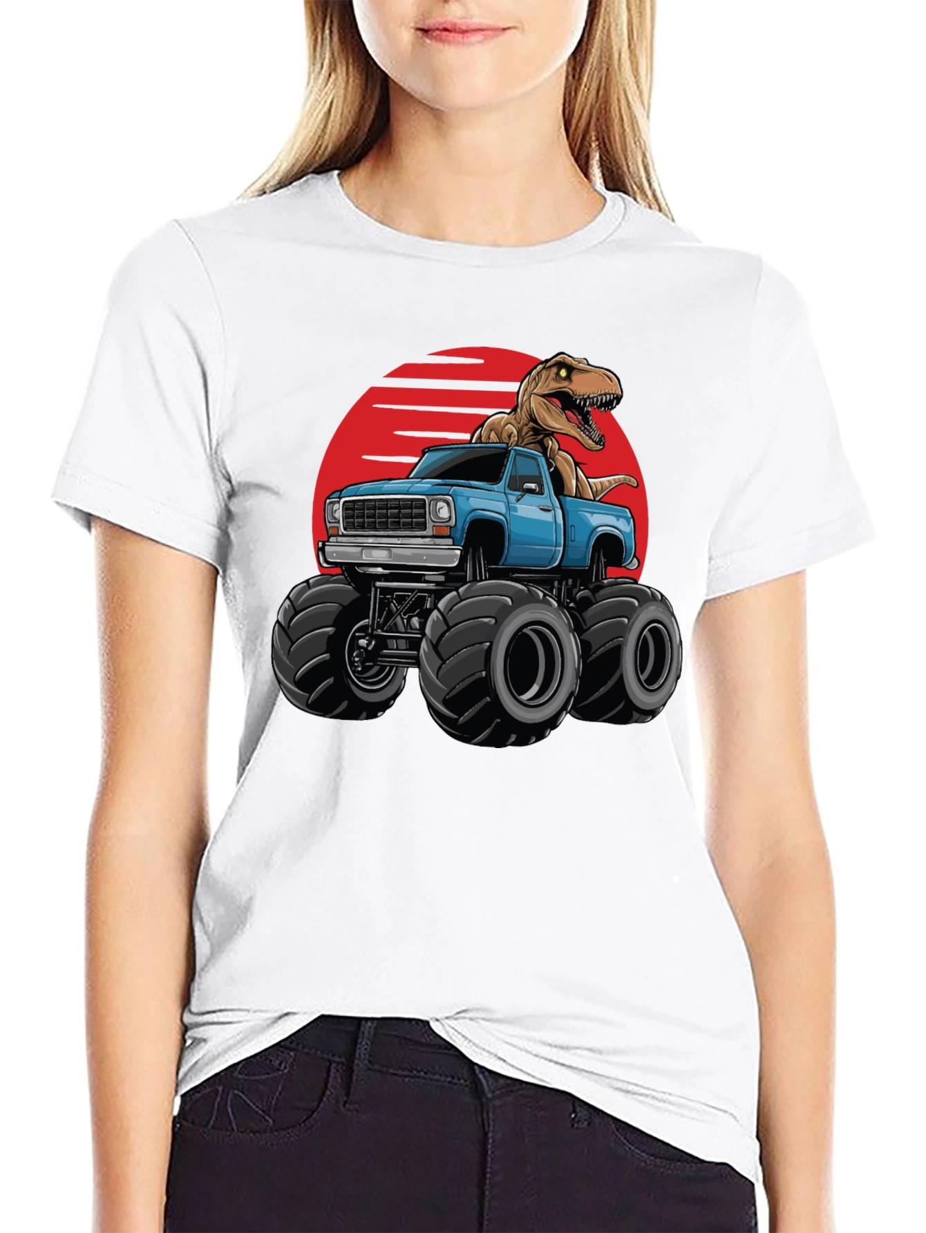 Dino Truck T-Shirt: Rawr-some Ride!