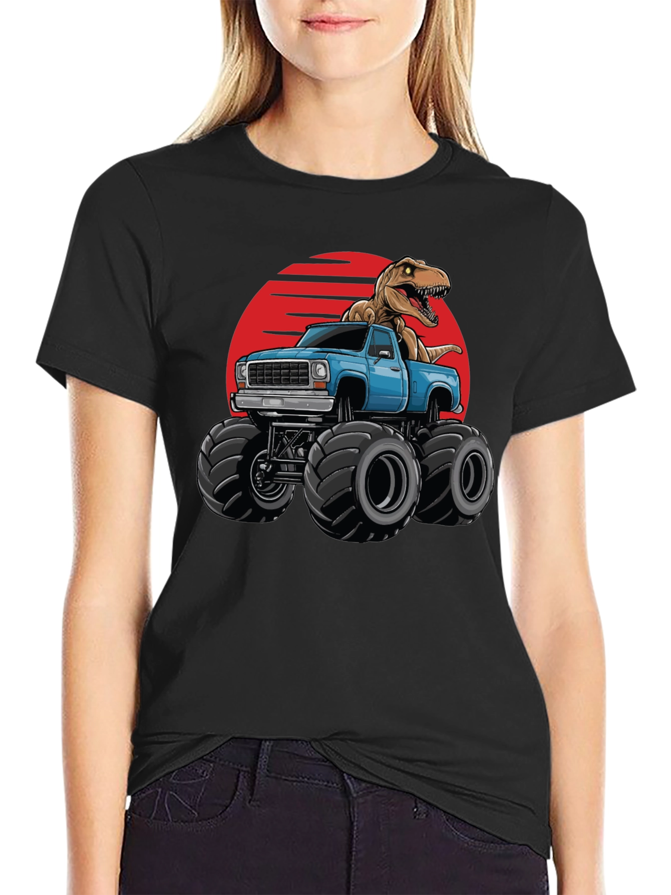 Dino Truck T-Shirt: Rawr-some Ride!