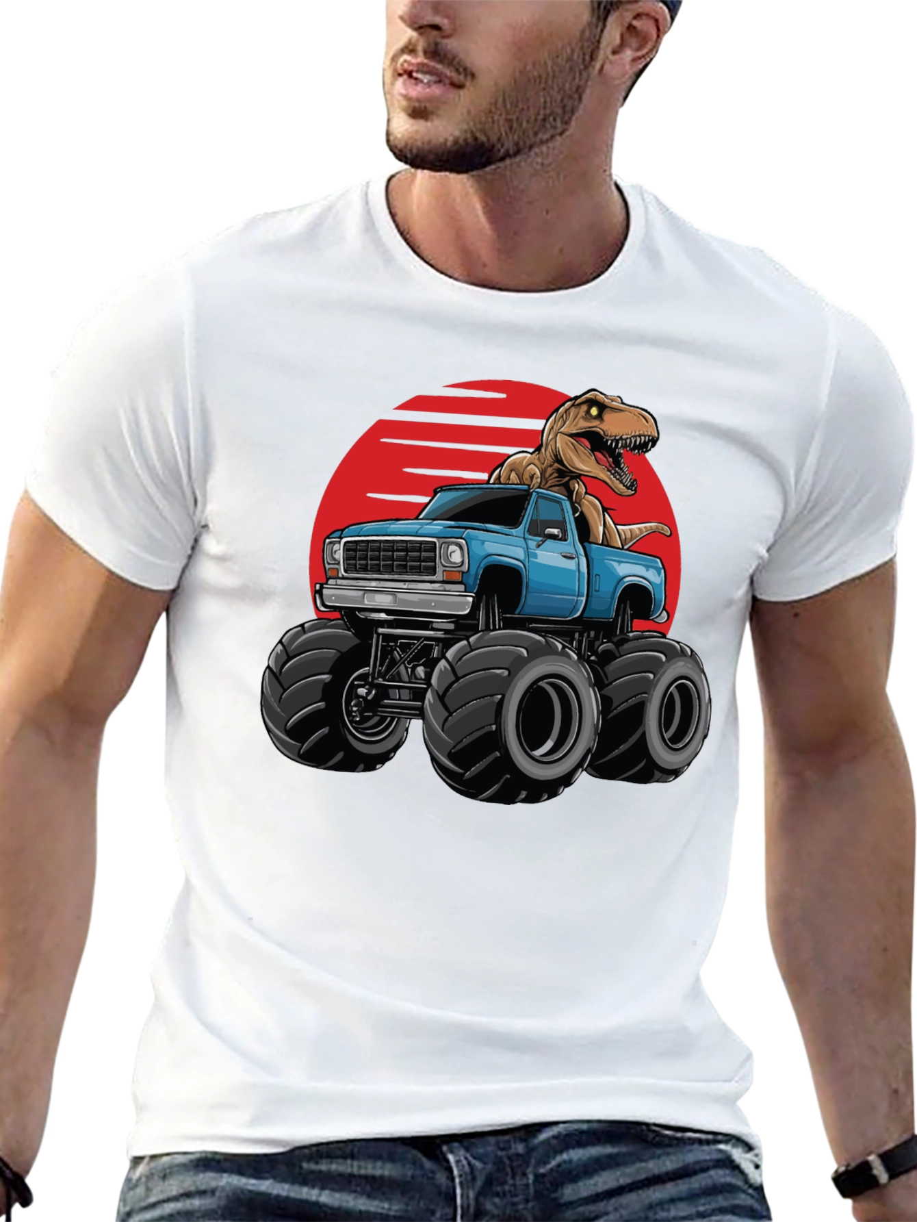 Dino Truck T-Shirt: Rawr-some Ride!