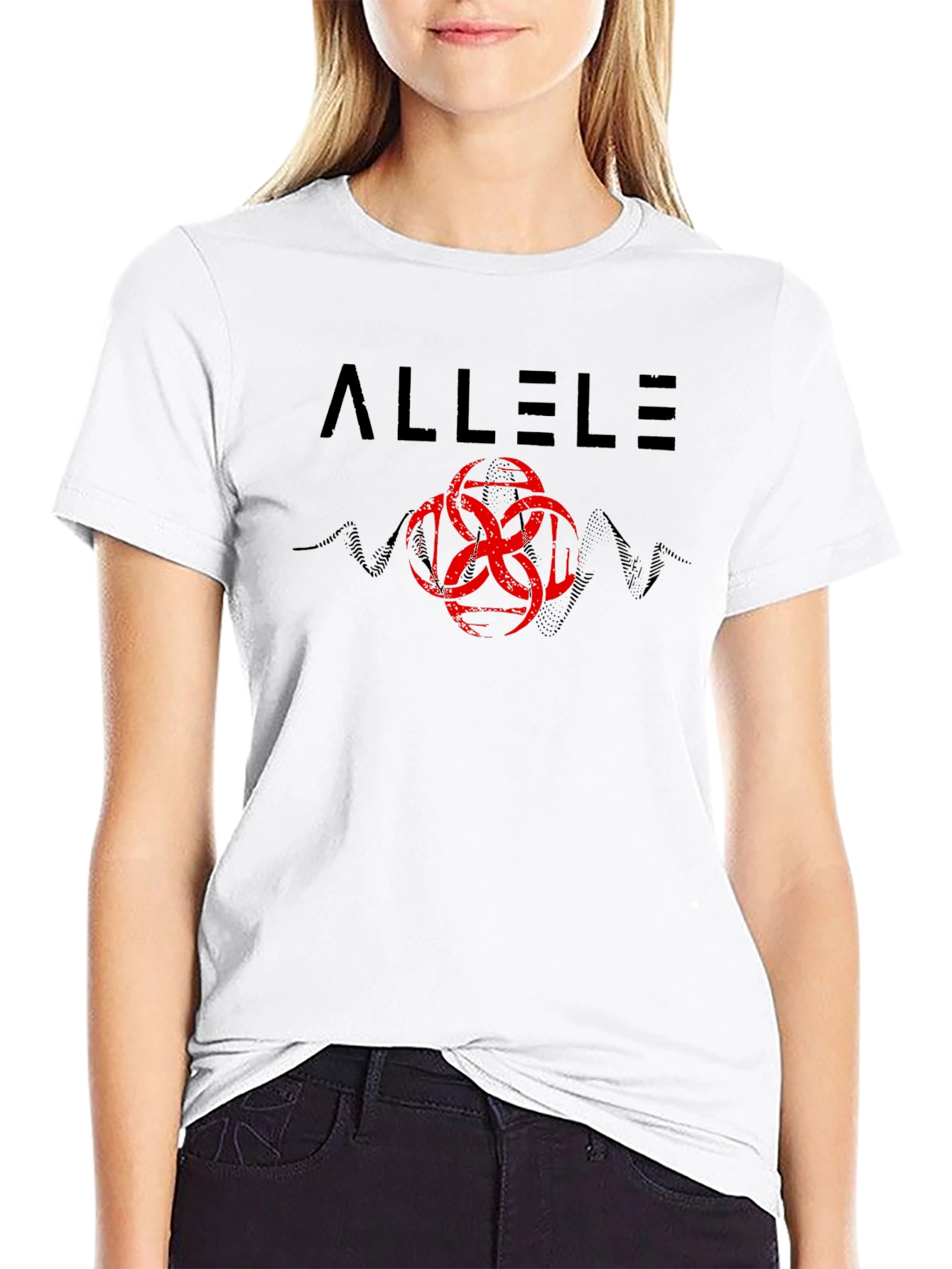 Allelse Graphic Print Black T-Shirt