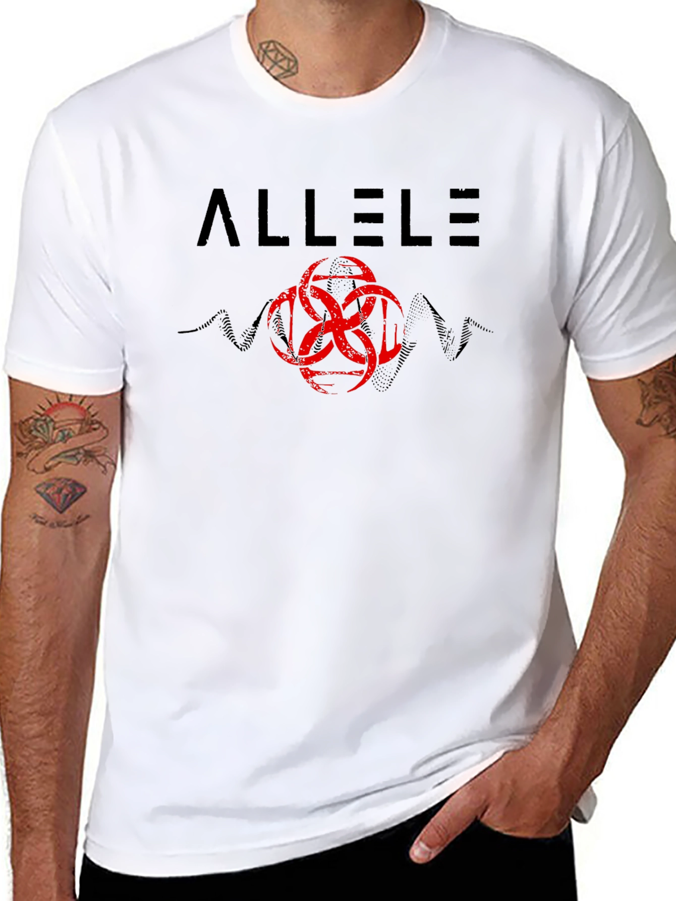 Allelse Graphic Print Black T-Shirt