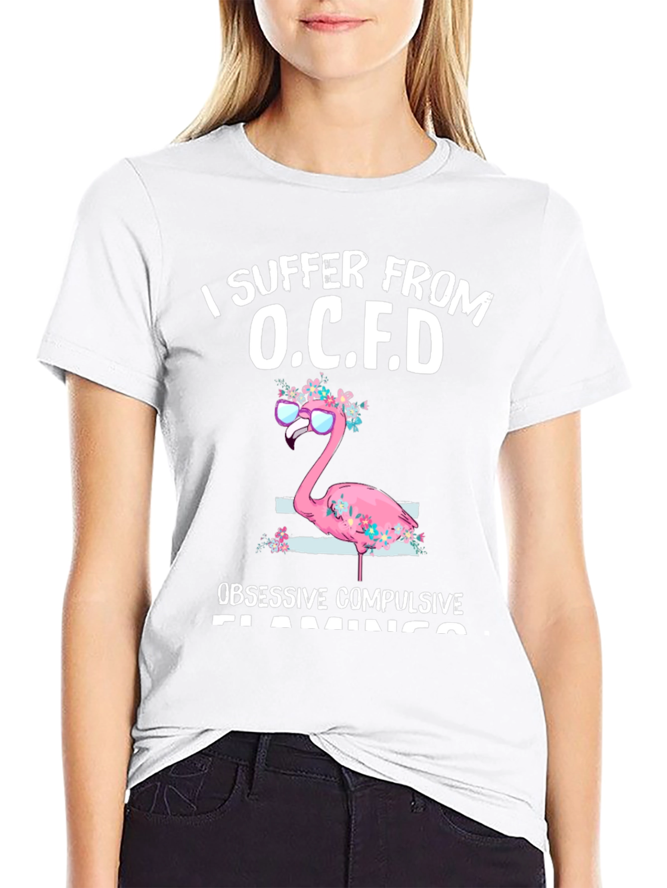 O.C.F.D. Obsessive Compulsive Flamingo T-Shirt
