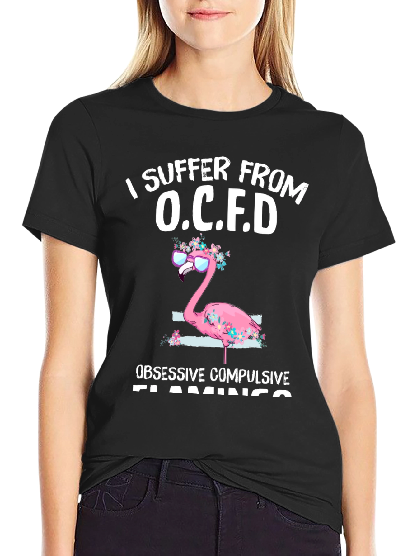 O.C.F.D. Obsessive Compulsive Flamingo T-Shirt