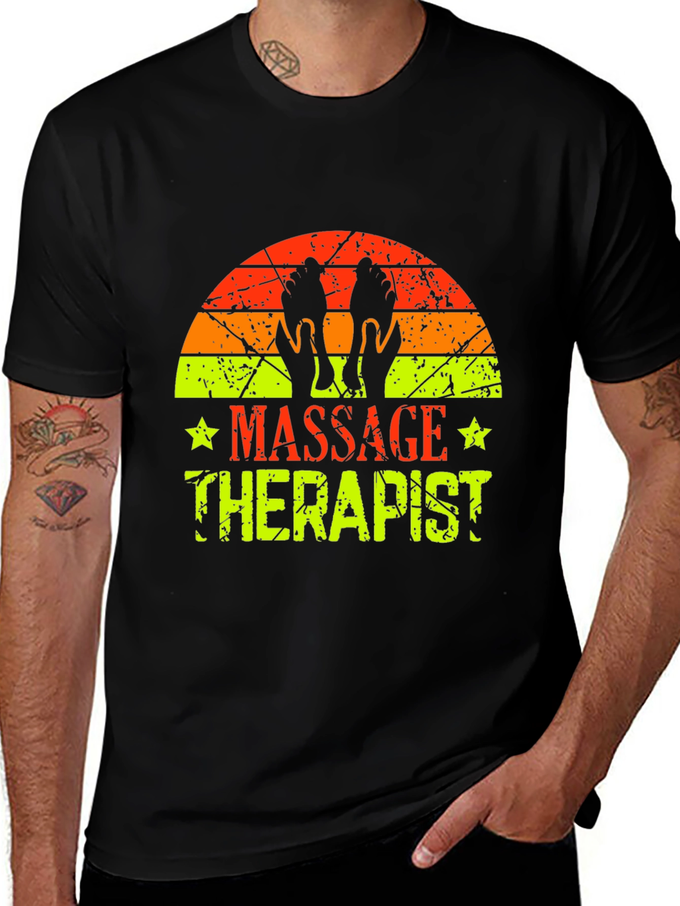 Massage Therapist Retro T-Shirt