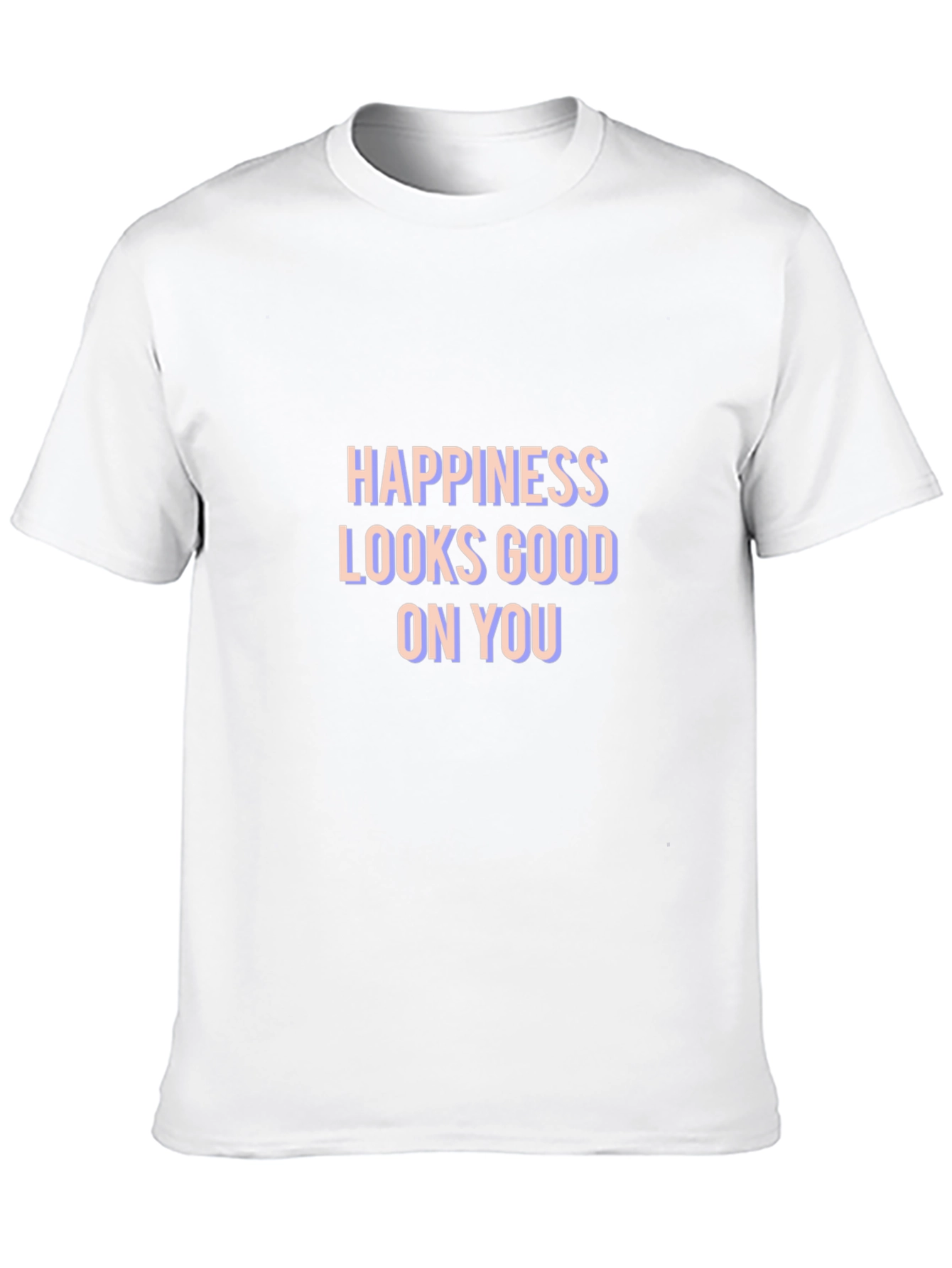 Happiness Looks Good On You Black Graphic Tee
