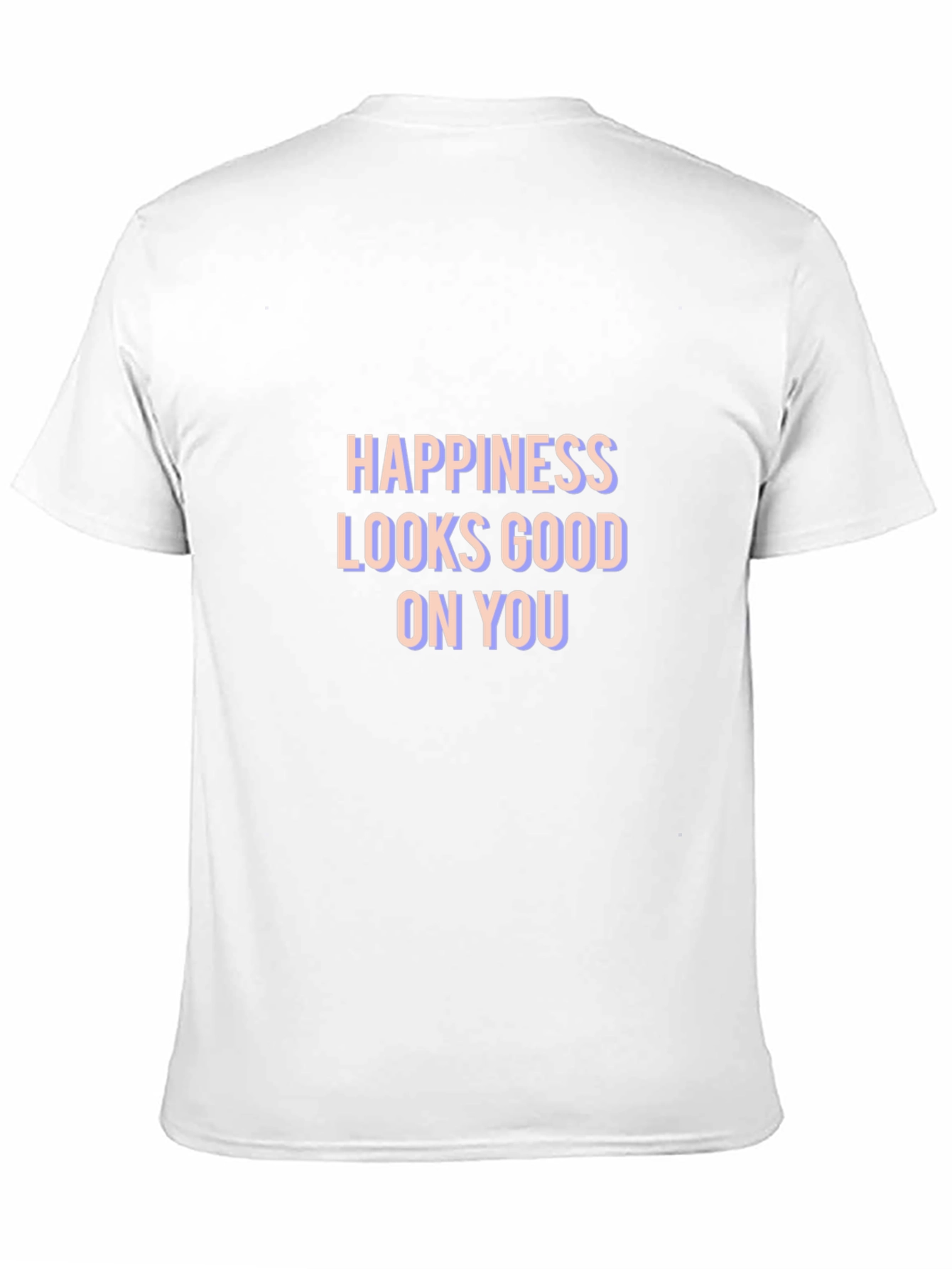Happiness Looks Good On You Black Graphic Tee