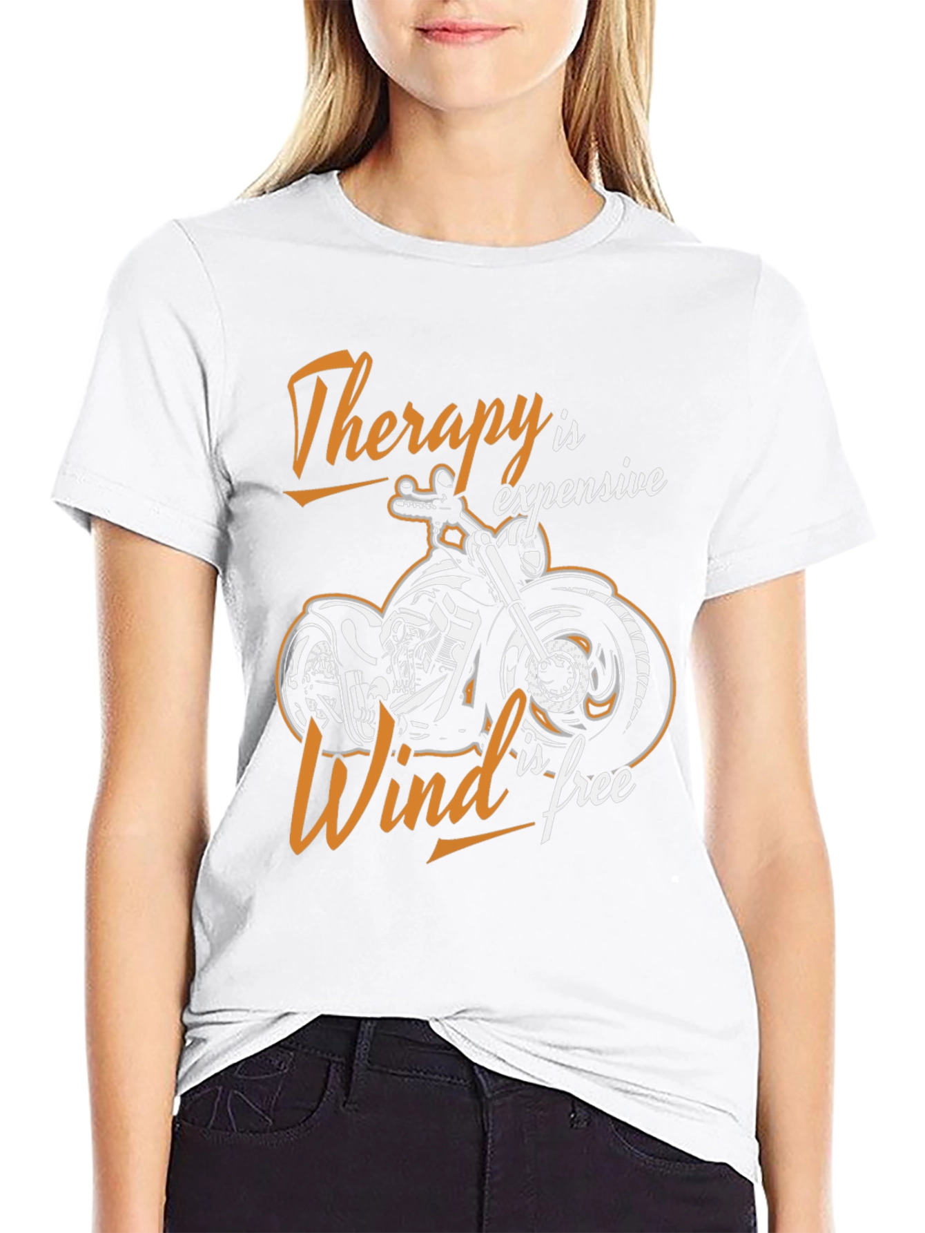 Therapy is Expensive Wind is Free Biker T-Shirt
