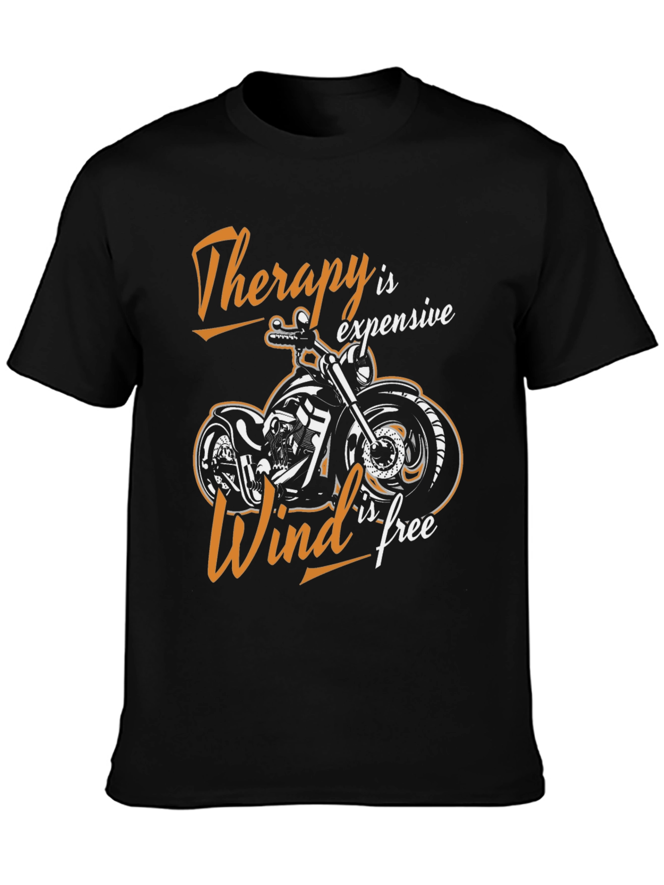 Therapy is Expensive Wind is Free Biker T-Shirt