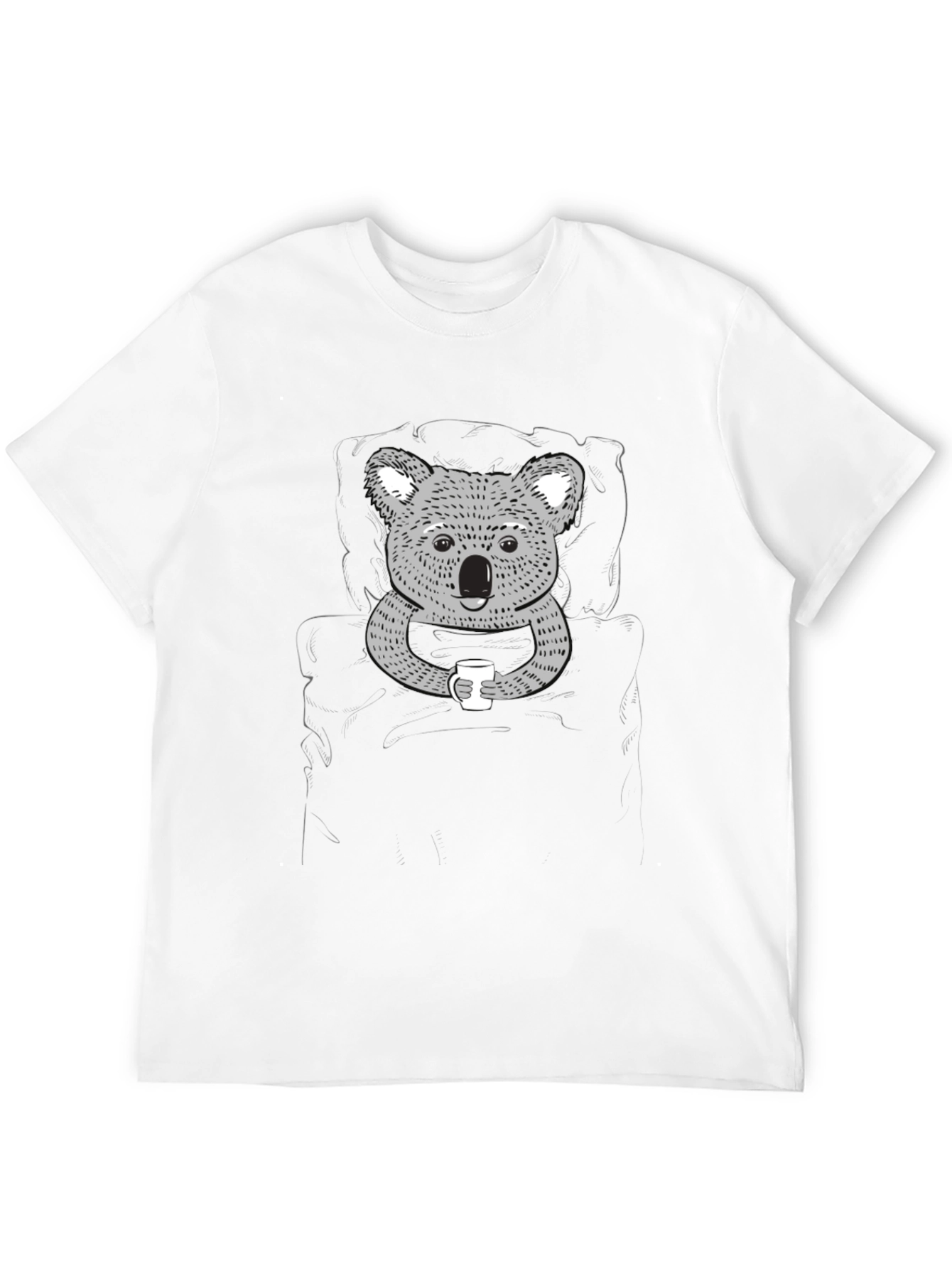 Koala Coffee Graphic Tee - Black