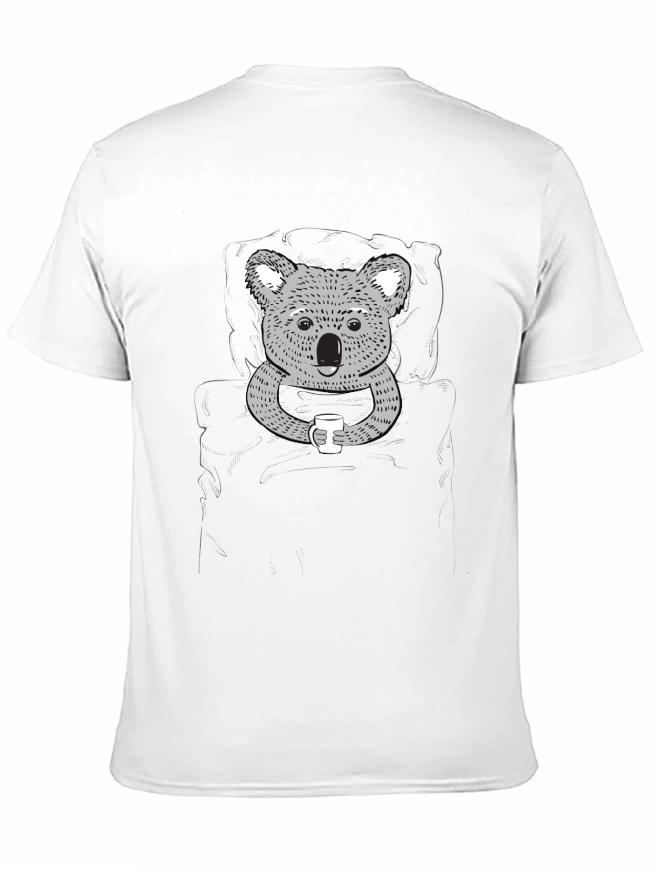 Koala Coffee Graphic Tee - Black