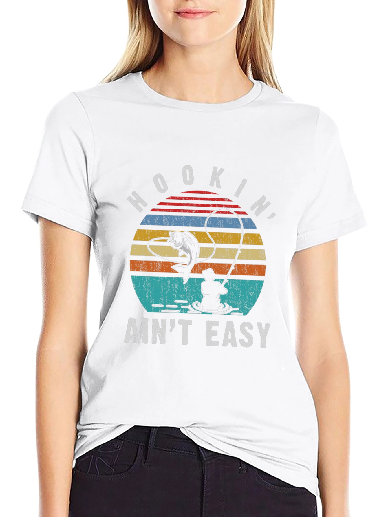 Hookin Aint Easy Fishing T-Shirt
