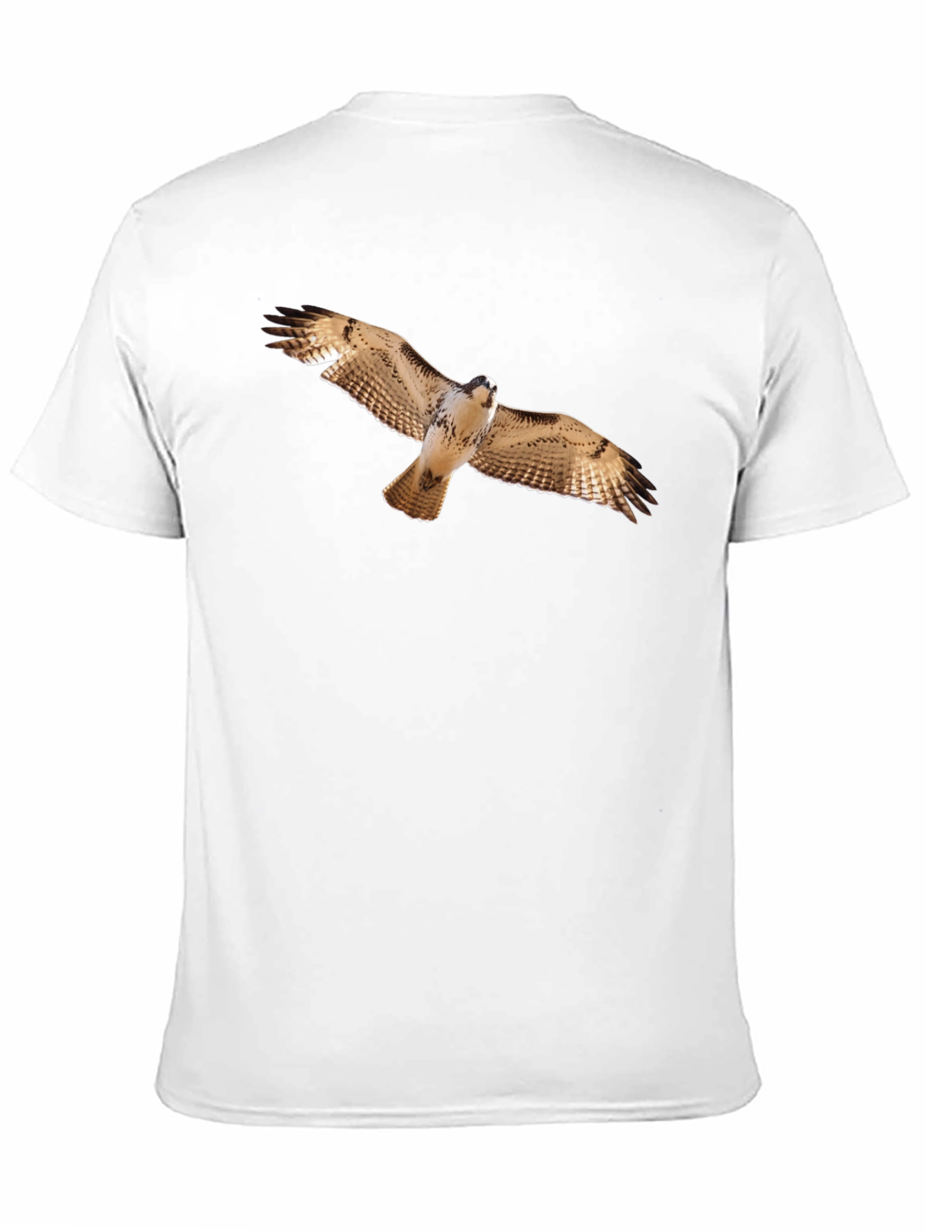 Hawk Print Black T-Shirt - Mens Wildlife Tee