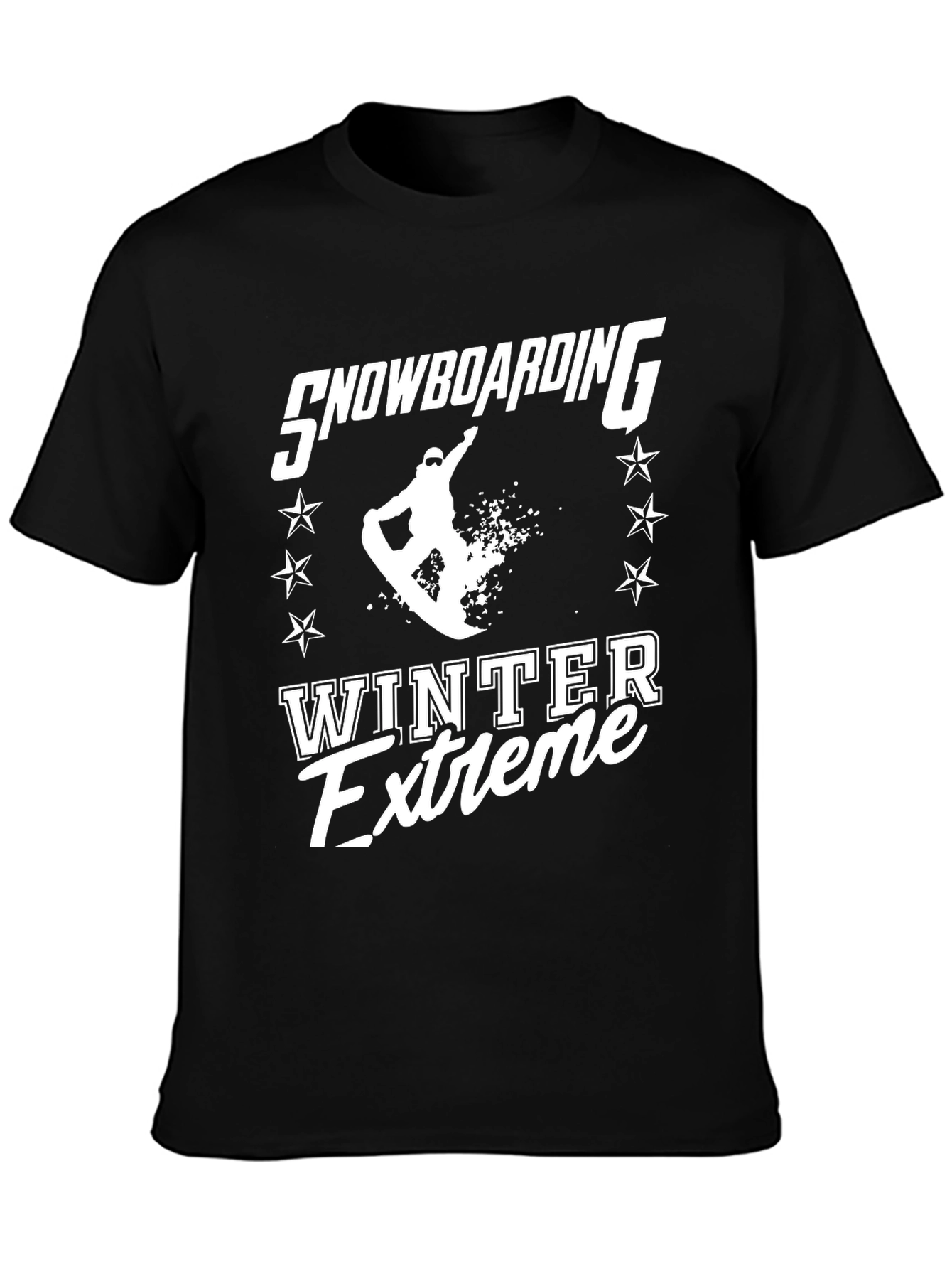 Snowboarding Winter Extreme Graphic T-Shirt
