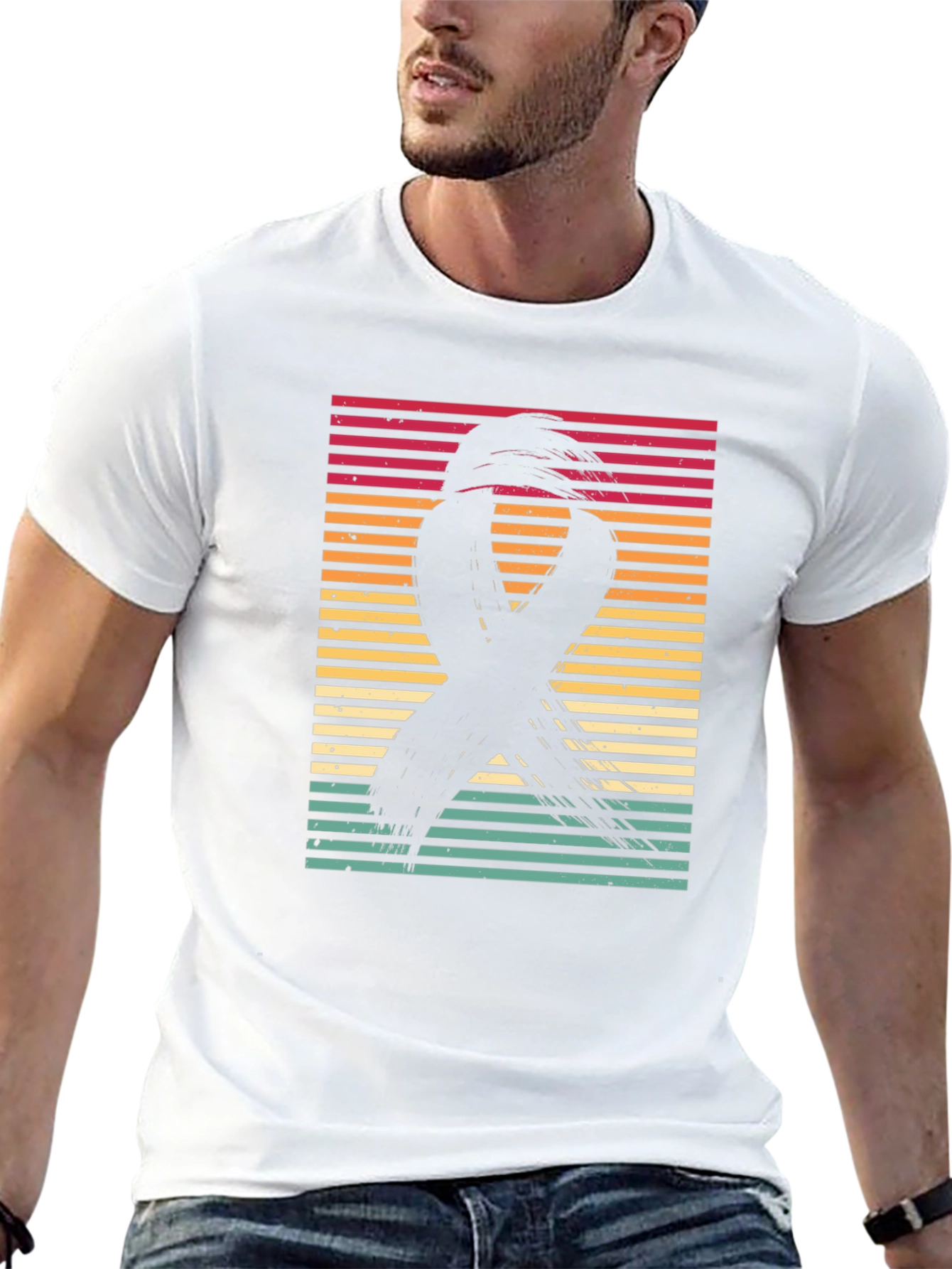 Retro Ribbon Awareness Graphic Tee
