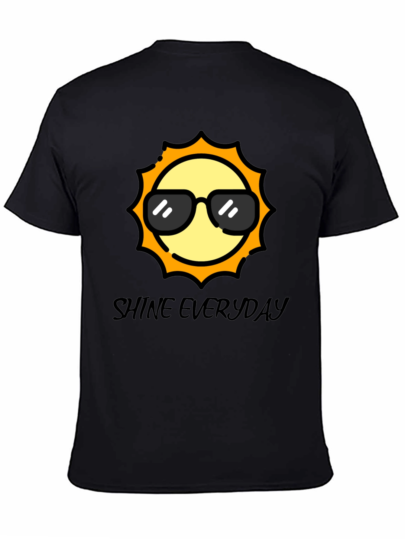 Cool Sun Black T-Shirt - Shine Everyday