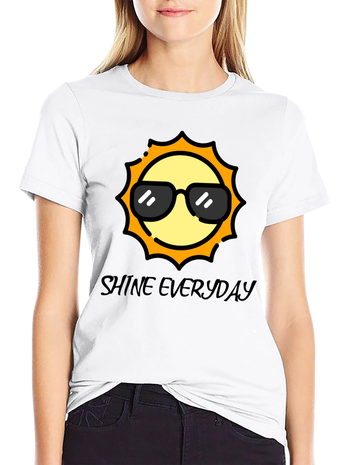 Cool Sun Black T-Shirt - Shine Everyday