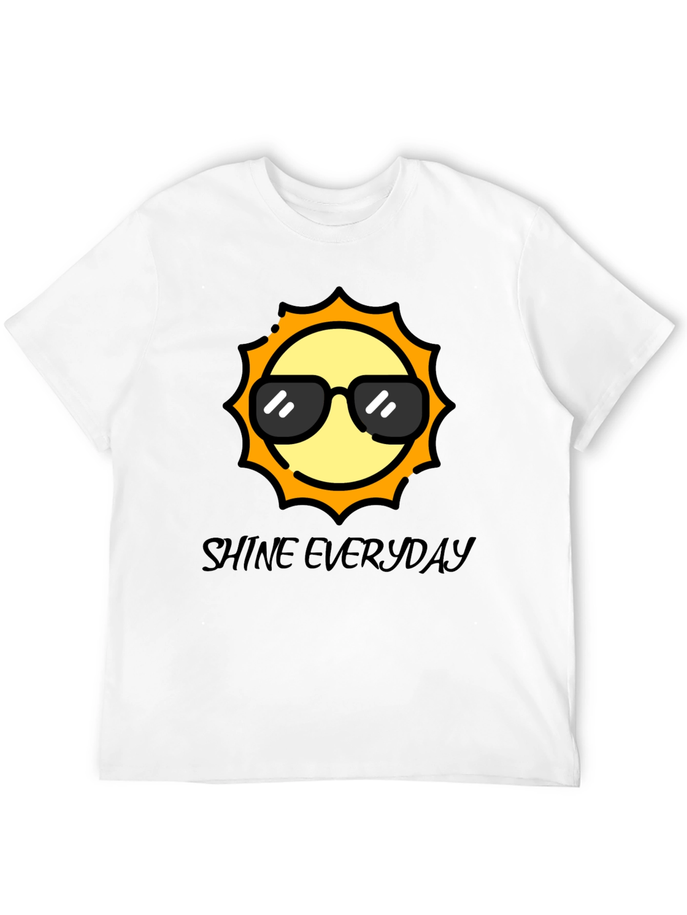 Cool Sun Black T-Shirt - Shine Everyday