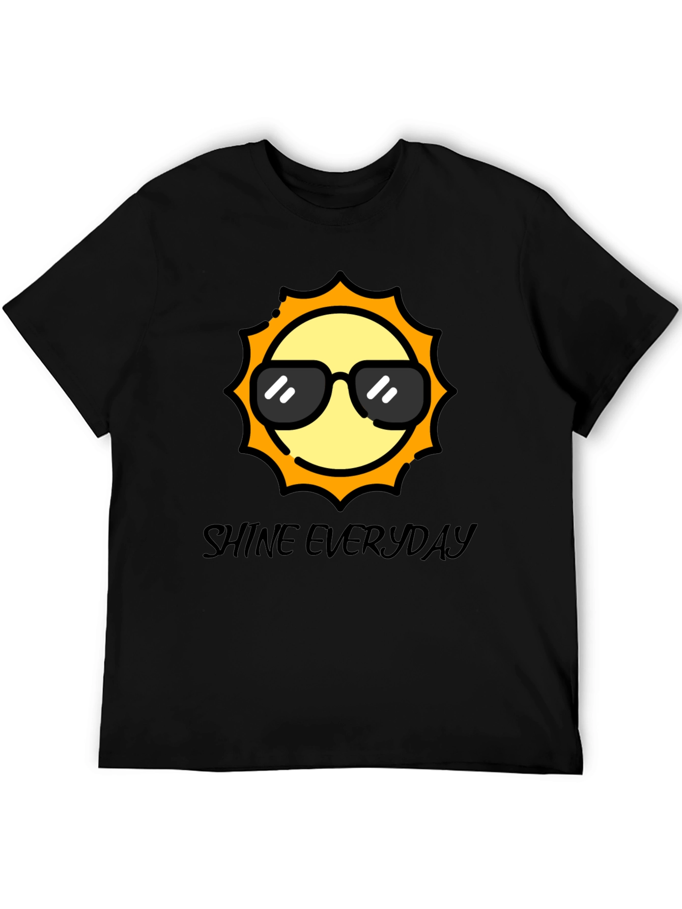 Cool Sun Black T-Shirt - Shine Everyday