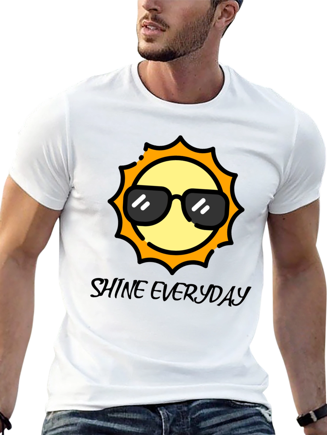 Cool Sun Black T-Shirt - Shine Everyday