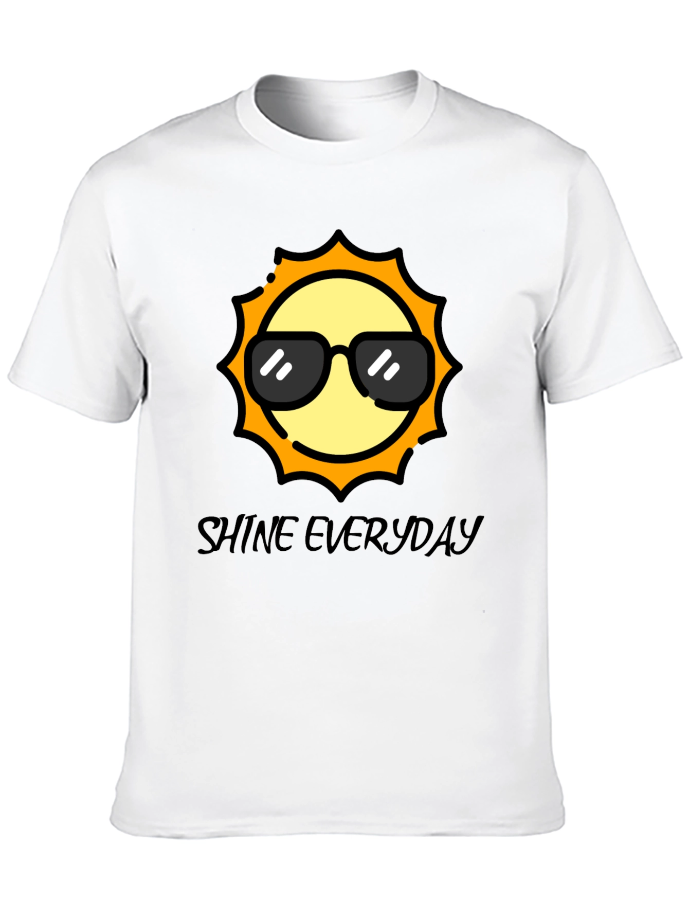 Cool Sun Black T-Shirt - Shine Everyday