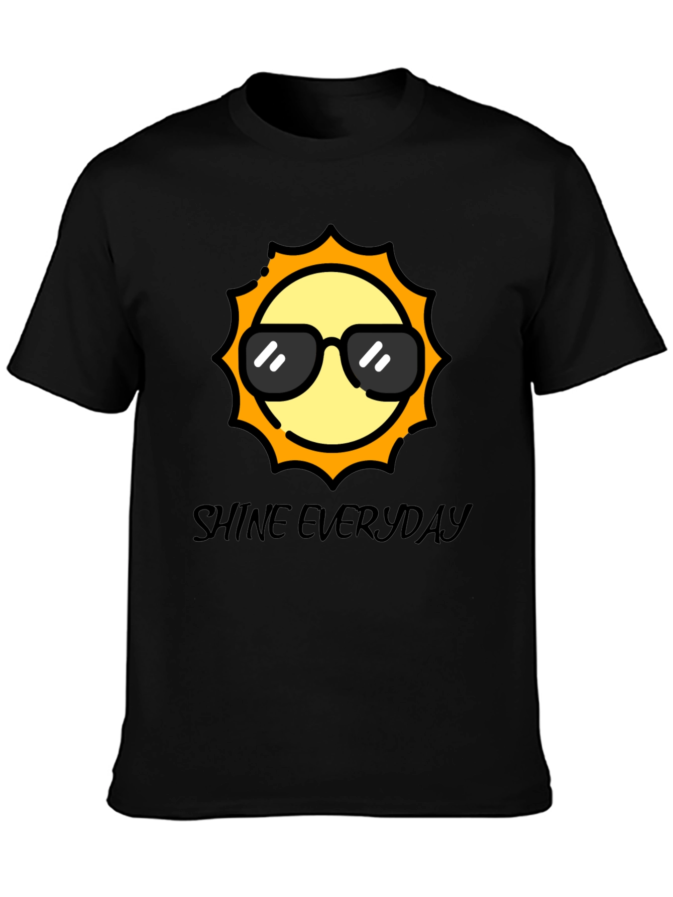 Cool Sun Black T-Shirt - Shine Everyday