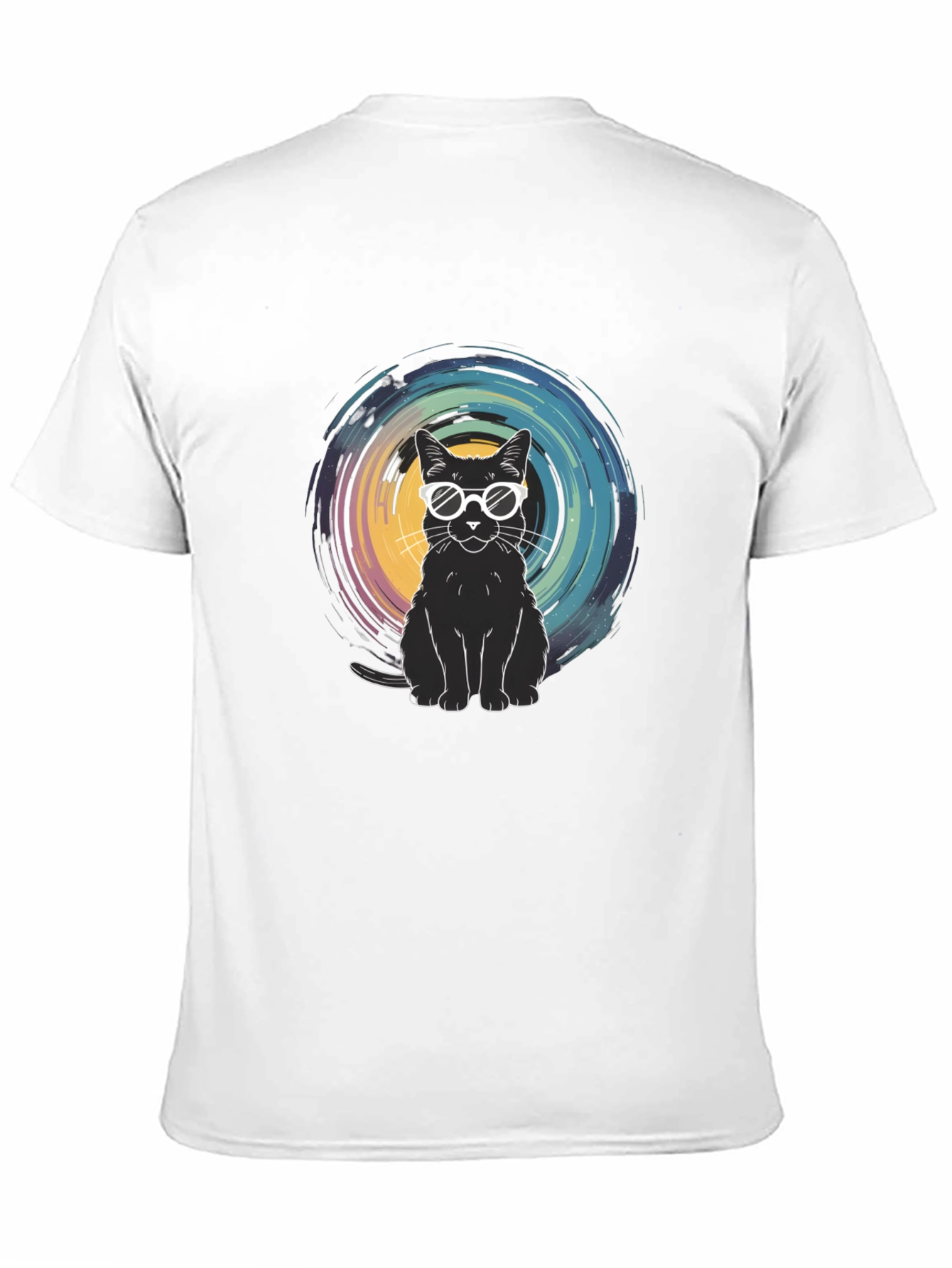 Cool Cat Graphic Tee - Unisex Black T-Shirt