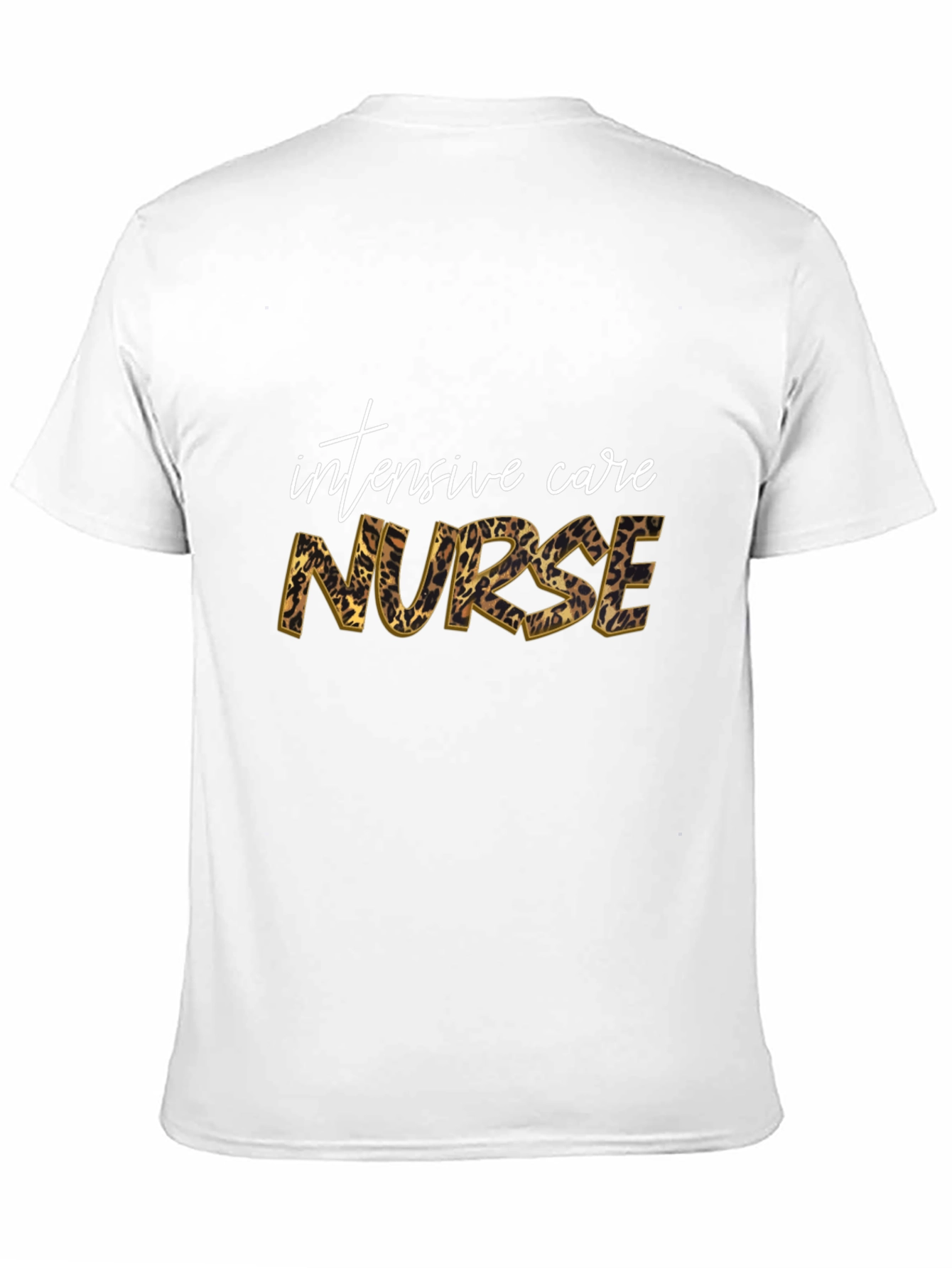 Intensive Care Nurse Leopard Print T-Shirt