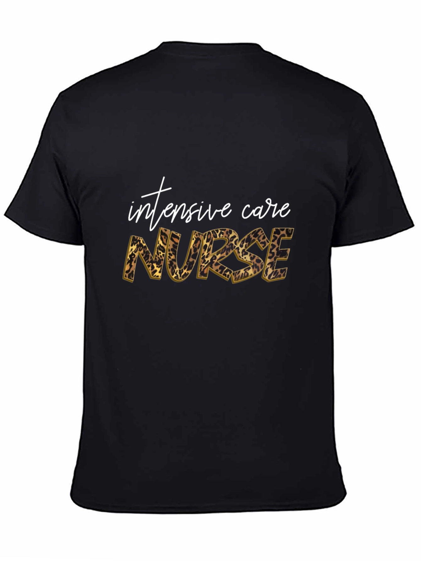 Intensive Care Nurse Leopard Print T-Shirt